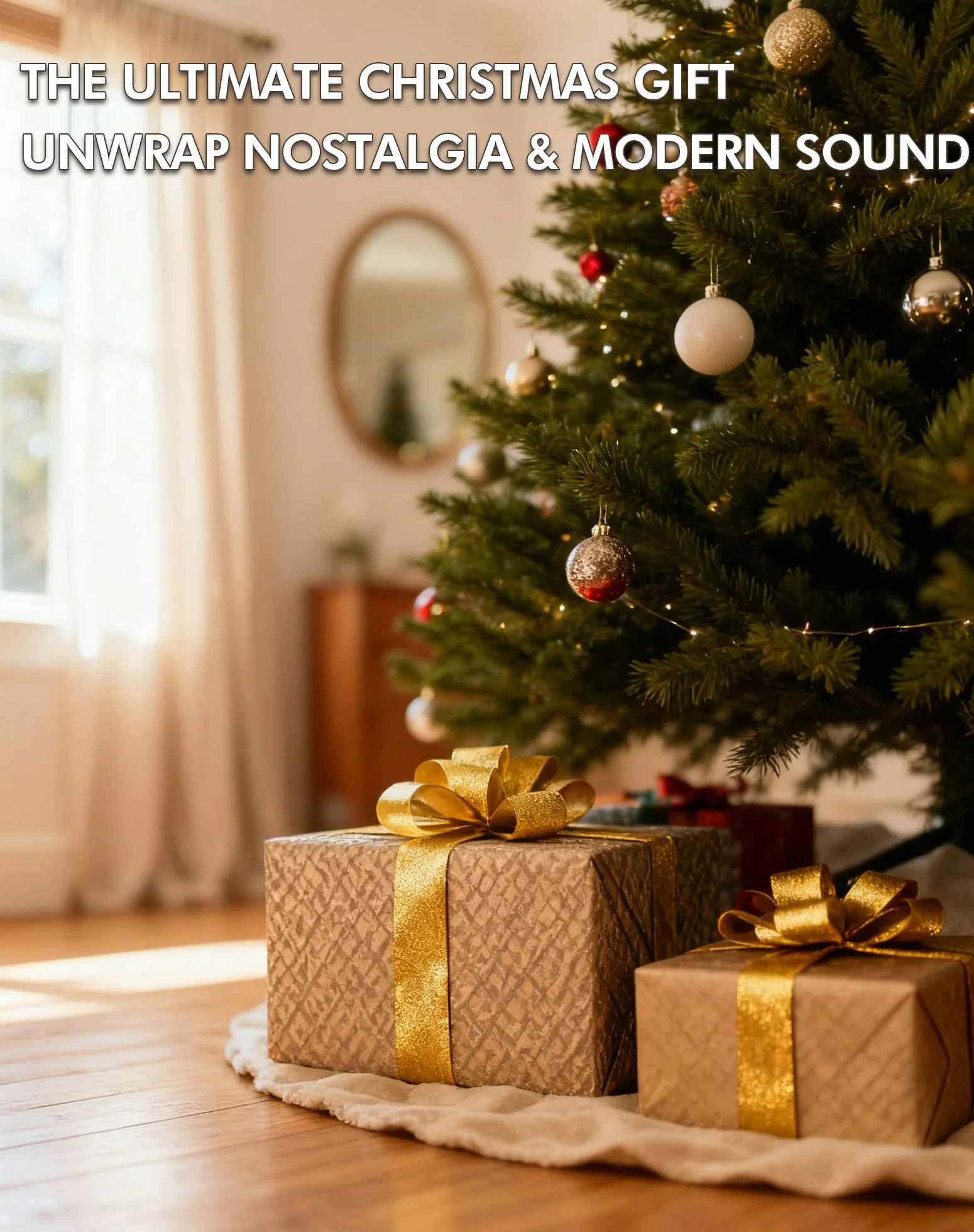 VIFLYKOO Gramofon Bluetooth 5.4,Gramofon z 2 Głośnikami Stereo, Bezprzewodowy 3-biegowy 33/45/78 obr./min, Retro Gramofony Obsługuje Wejście Słuchawkowe/Wejście AUX/Wyjście RCA/USB