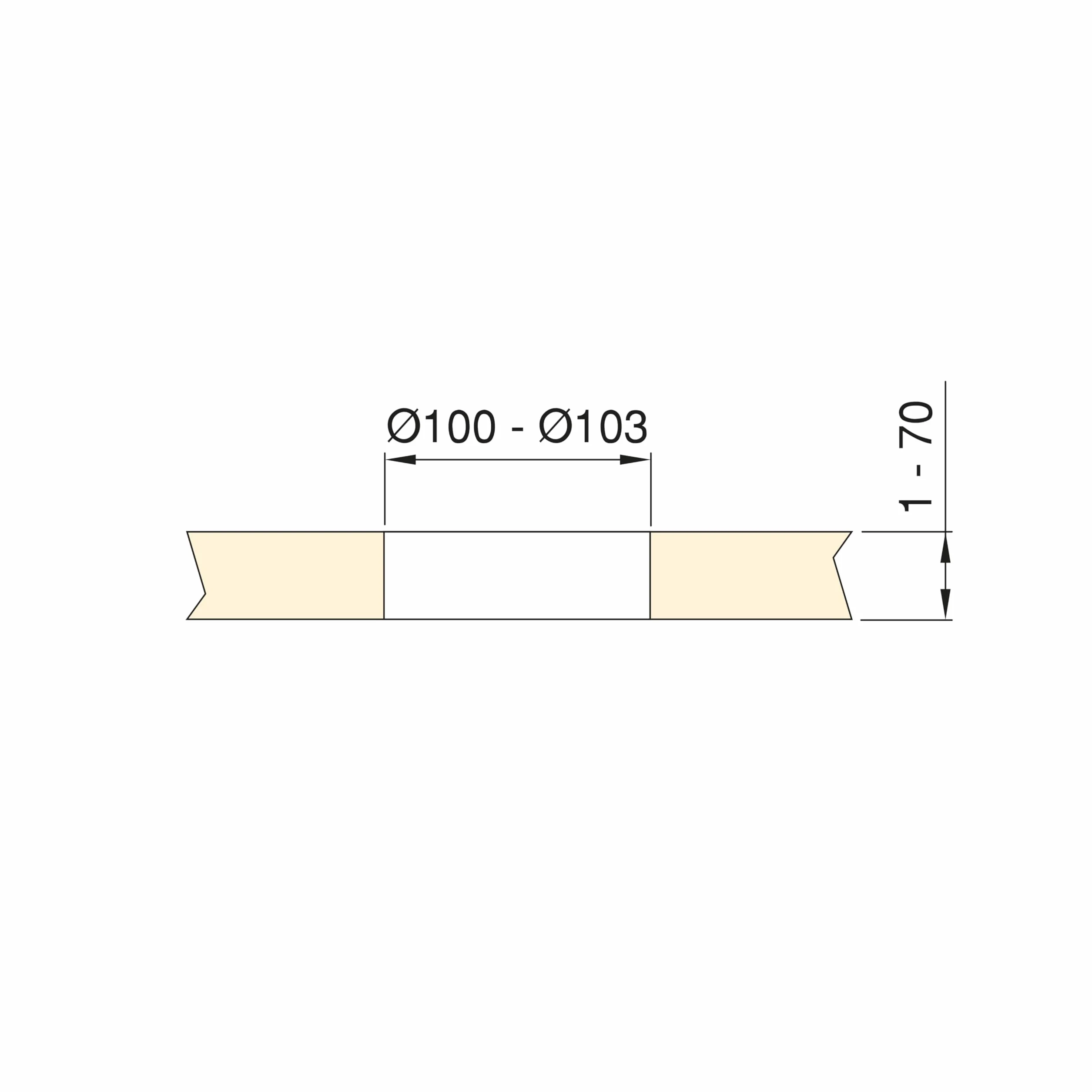 Emuca - Listwa zasilająca z gniazdkami Vertikal Push średnica 100 mm, 3 wtyczki typu Schuko, 1 USB typu A, 1 USB typu C, Stal i Plastik, Malowane na czarno