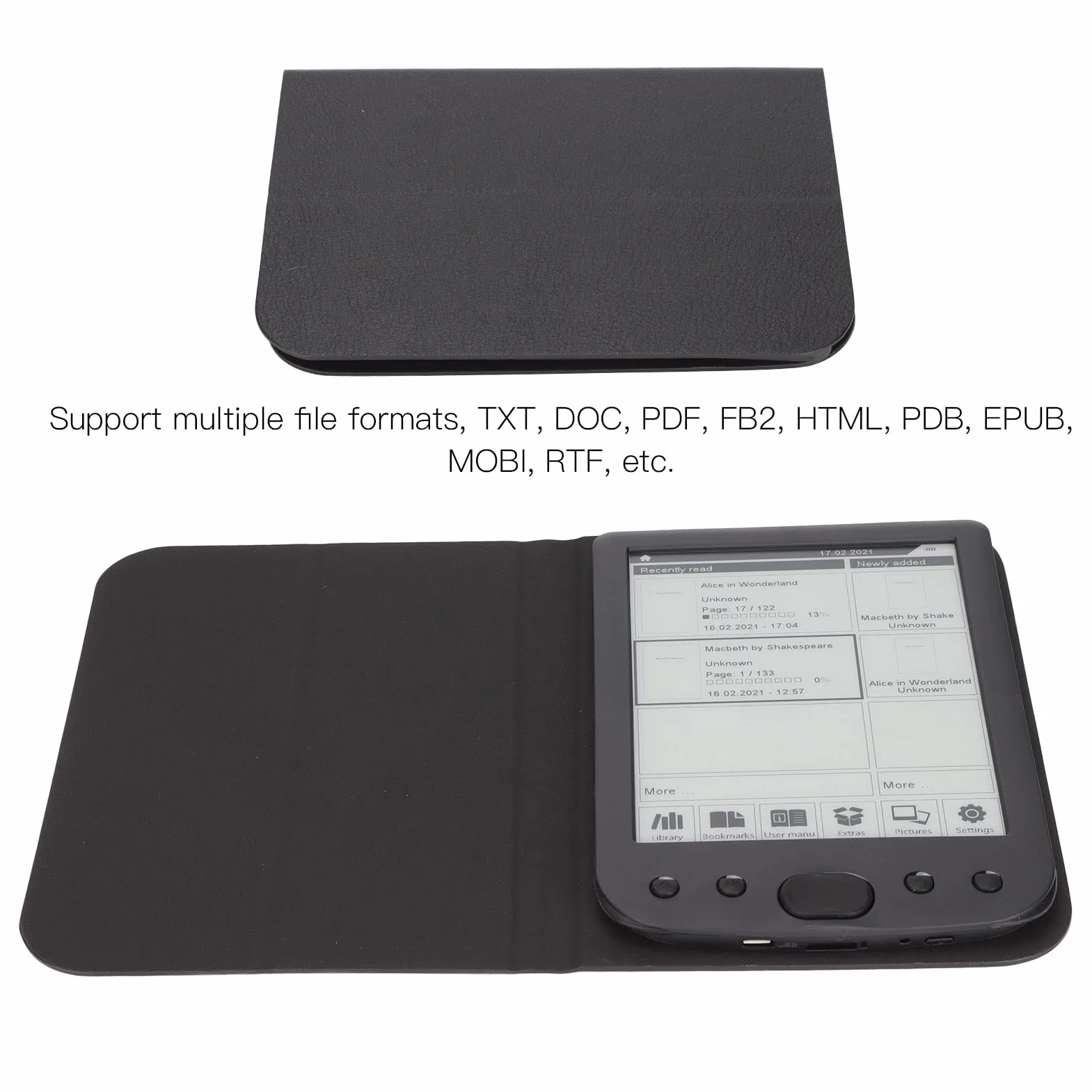 Czytnik E-booków Mini 6-calowy Ekran HD Ink Czytnik E 512 MB 8 GB Pamięci z obsługą Czytnika E PDF TXT DOC FB2 EPUB RTF PRC MOBI itp. 6 HD Ink Screen E Reader, 512 MB 8 GB Sto