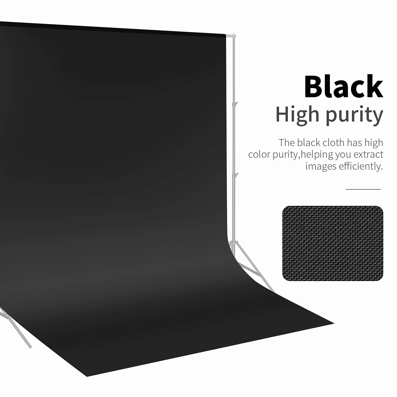 Neewer 3 x 3,6 m PRO Photo Studio Premium Poliestrowe składane tło do fotografii, wideo i telewizji (tylko tło) - czarne