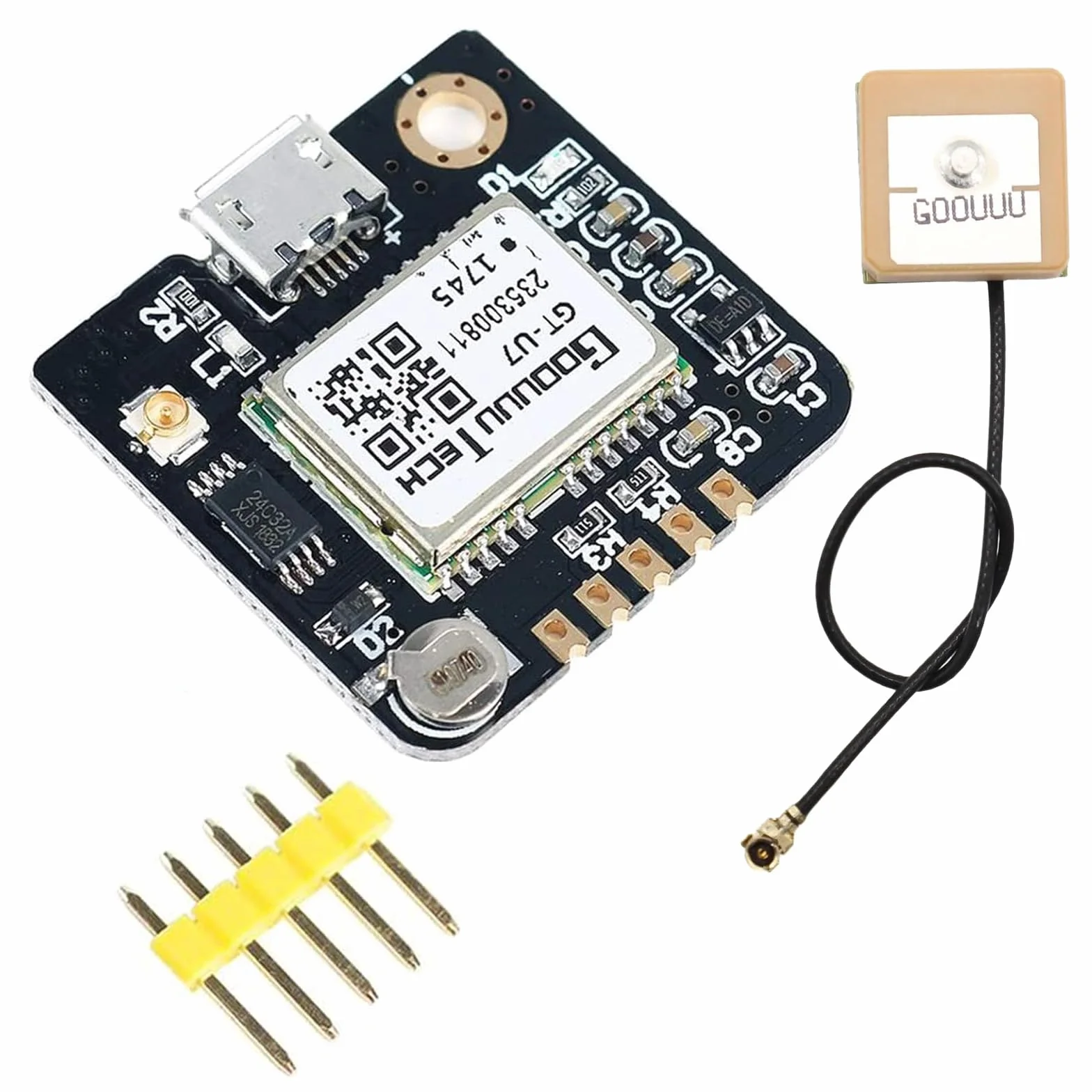GT-U7 moduł GPS, 3,6 V-5 V, mały odbiornik, niskie zużycie prądu, wysoka czułość, z mikrokontrolerem Satellite NEO-6M do Arduino EEPROM