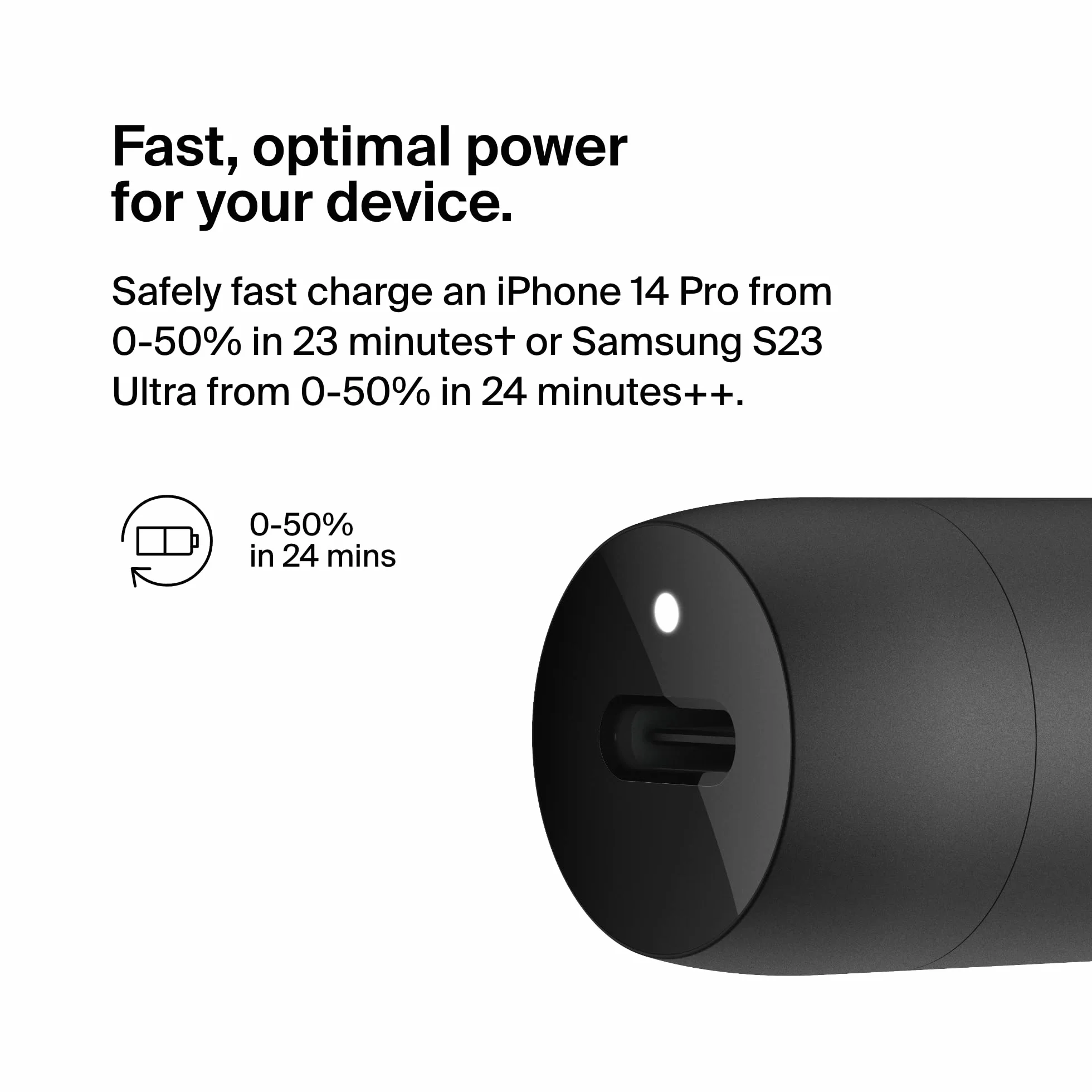 Belkin Ładowarka Samochodowa Czarny iPhone 14 Galaxy S23