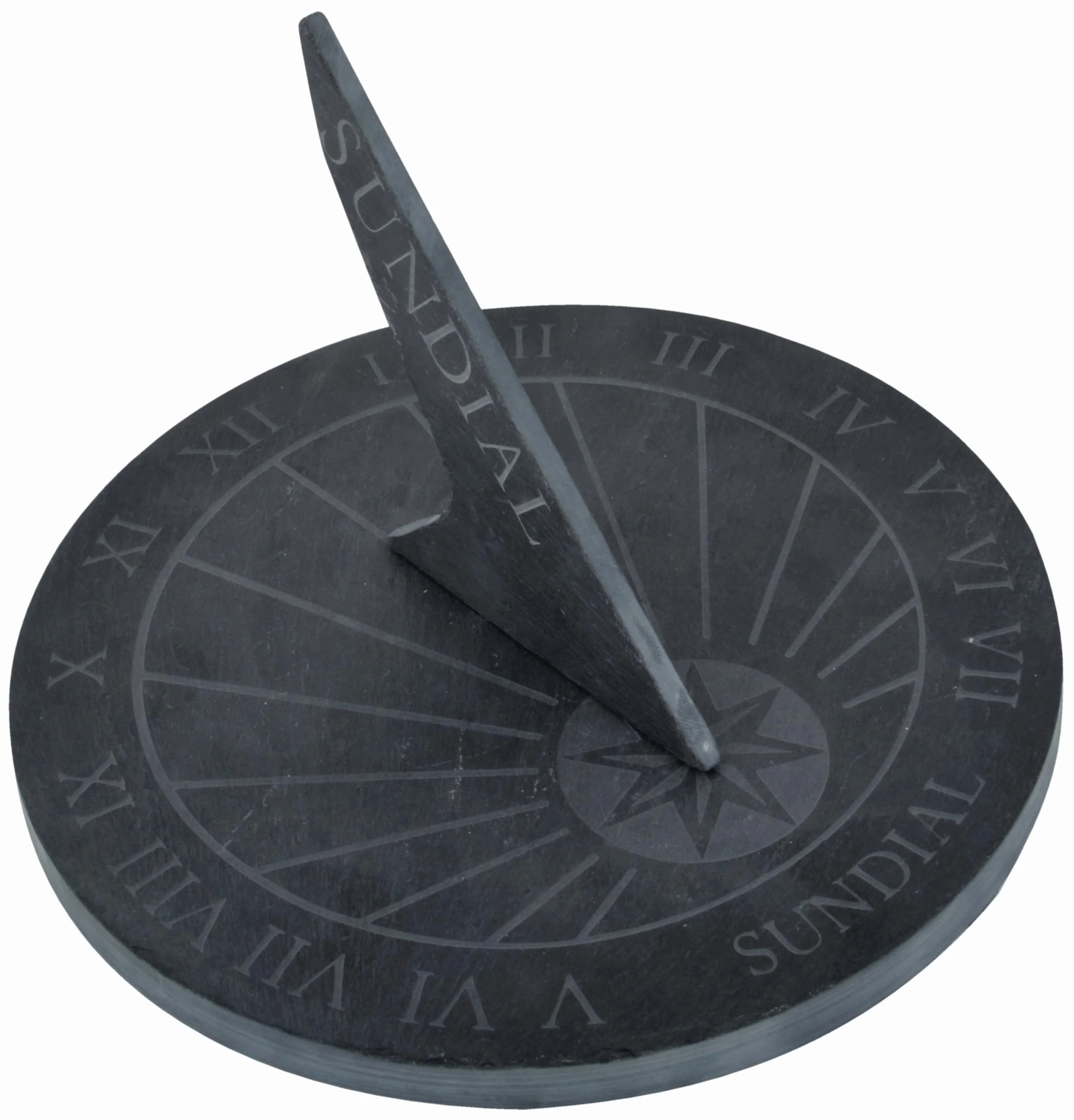 Thorness Duża okrągła tarcza solarna z łupków 25 cm