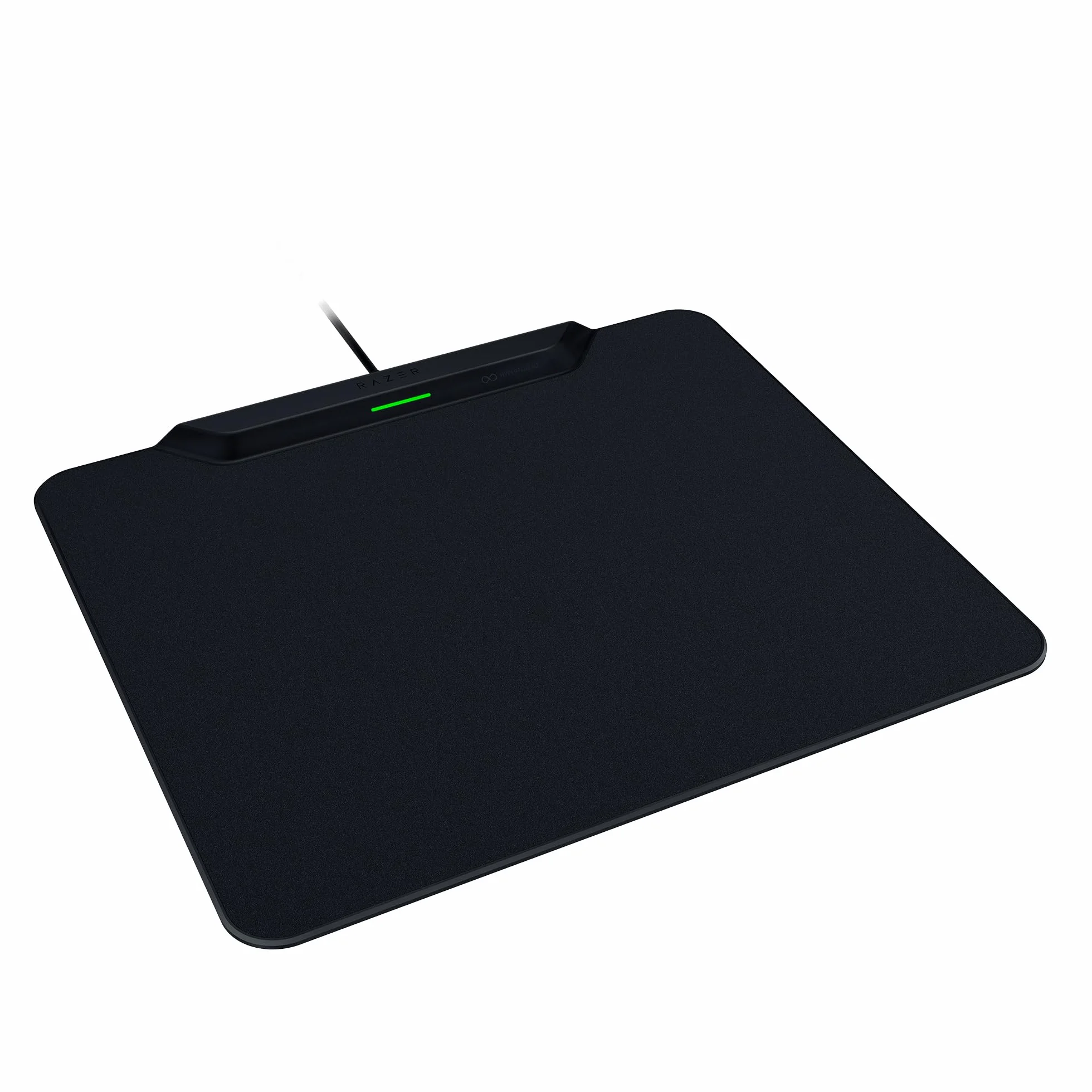 Razer HyperFlux V2 - system bezprzewodowego ładowania myszy do gier - podkładka pod mysz do gier i krążek ładujący (wskaźnik ładowania LED, antypoślizgowe gumowe nóżki) Czarny