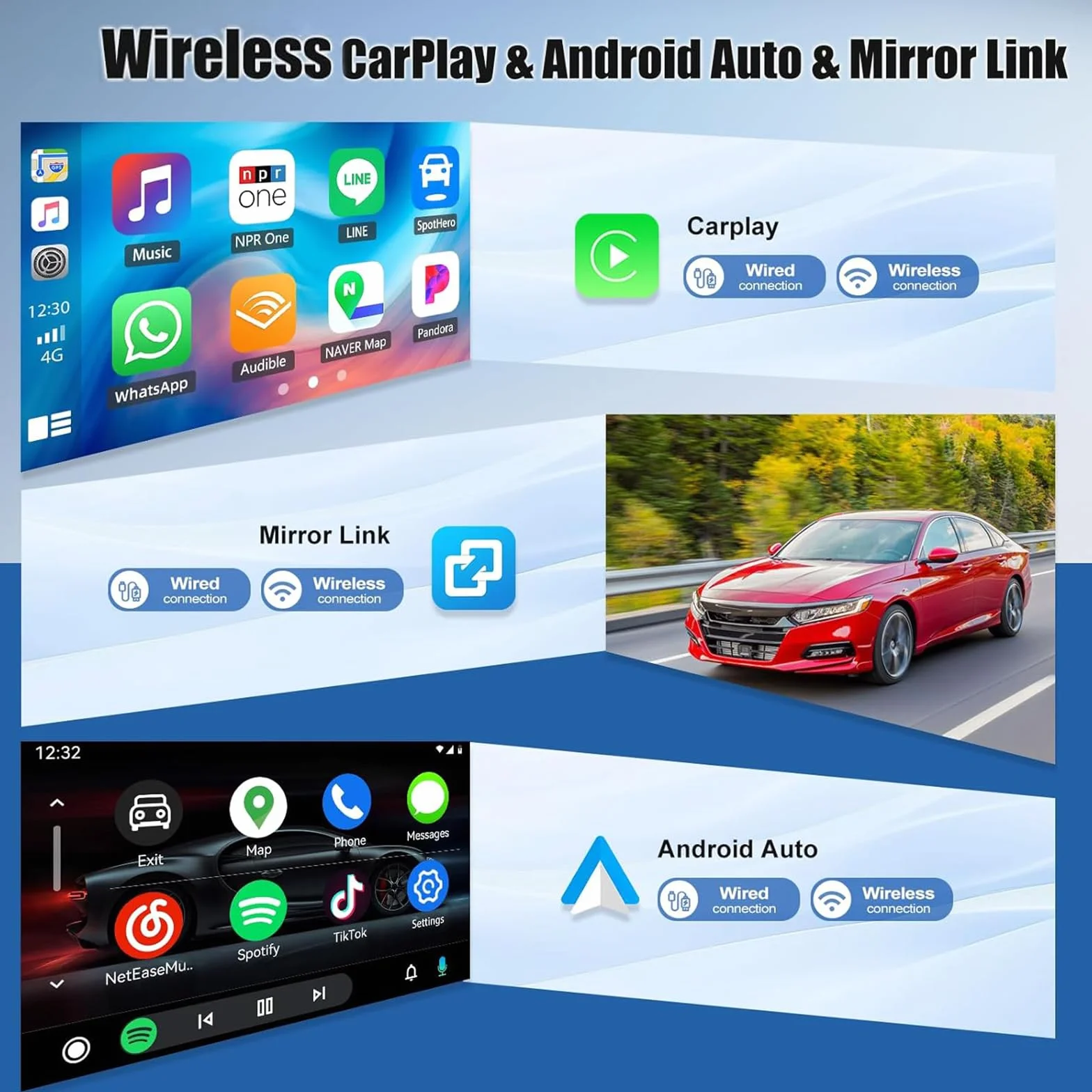 Android radio samochodowe stereo dla Volvo V70 XC70 V40 S40 S60 2005-2009 | 9"HD Ekran dotykowy w komórce Bezprzewodowy CarPlay Android Auto GPS 5 GHz WiFi Bluetooth 5.0 FM RDS SWC AHD Kamera cofania