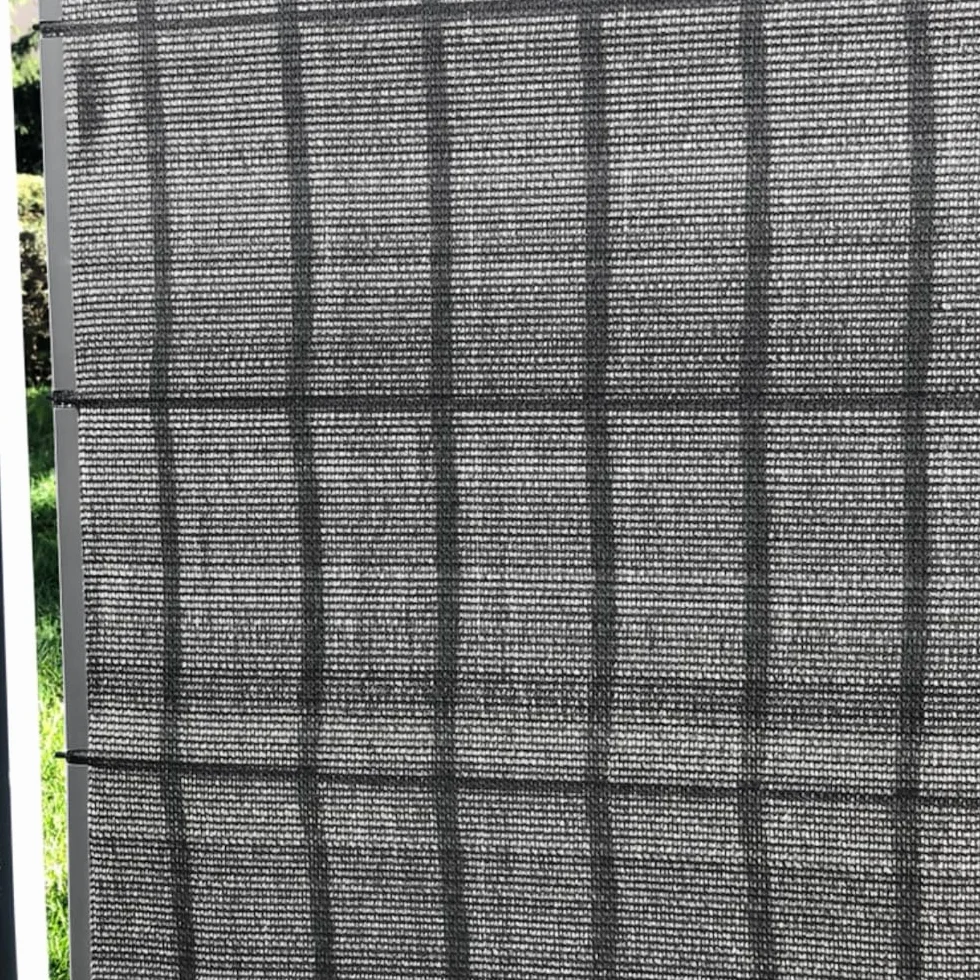 Klipsy do taśmy ogrodzeniowej 19cm Osłona na ogrodzenie x12 Szary