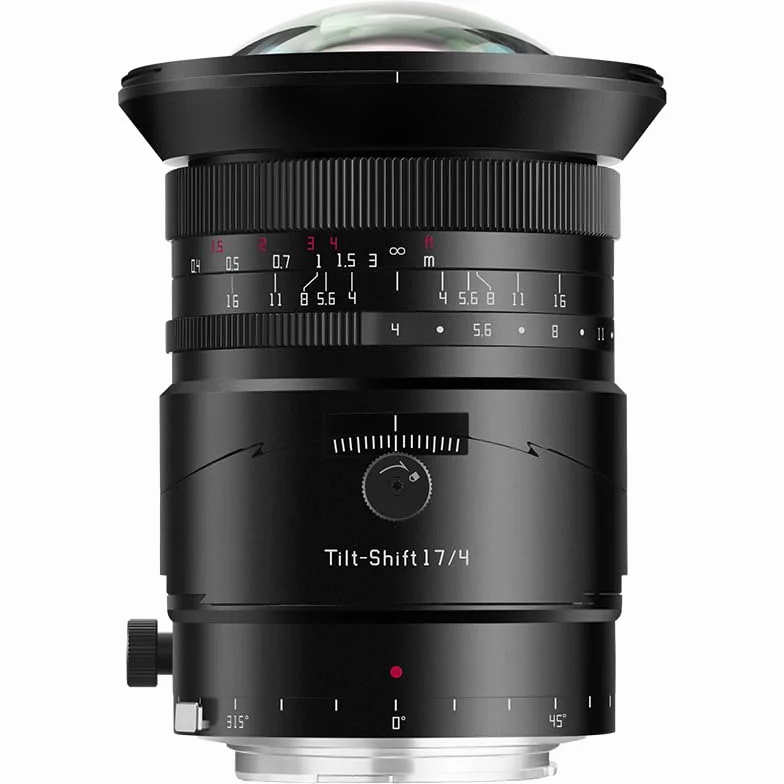 TTARTISAN 17 mm F4 ASPH obiektyw Tilt-Shift do Canon, ultraszeroki kąt nachylenia z polem widzenia 104°, ręczne ustawianie ostrości, koło obrazu na poziomie średnioformatowym, kompatybilny z aparatami