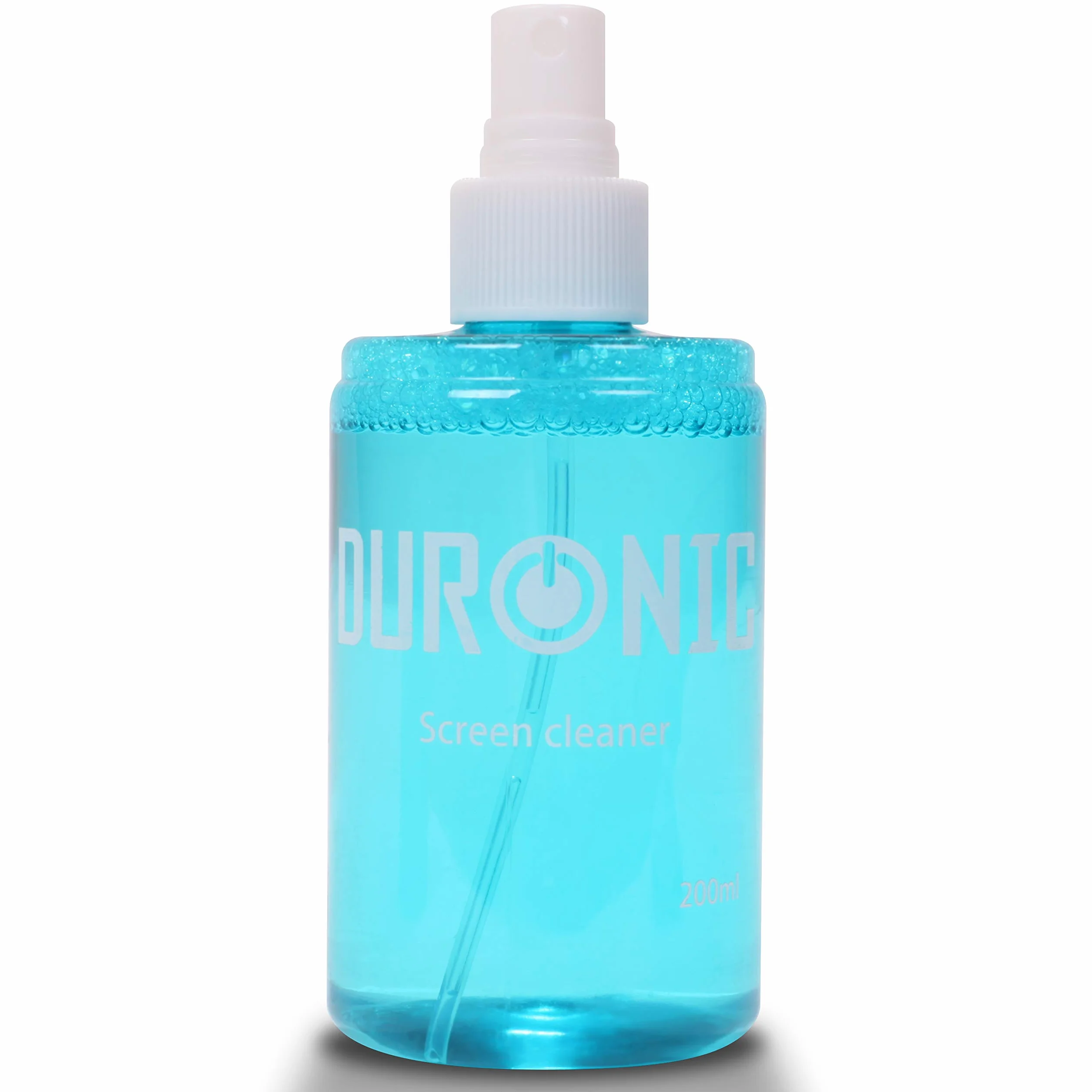 Duronic SCK101 Spray do czyszczenia 200 ml do wyświetlaczy LCD TFT LED plazmowy OLED 4K TV iPad Smartphone do laptopów i obiektywów aparatu i okularów - zestaw w sprayu i ściereczka z mikrofibry