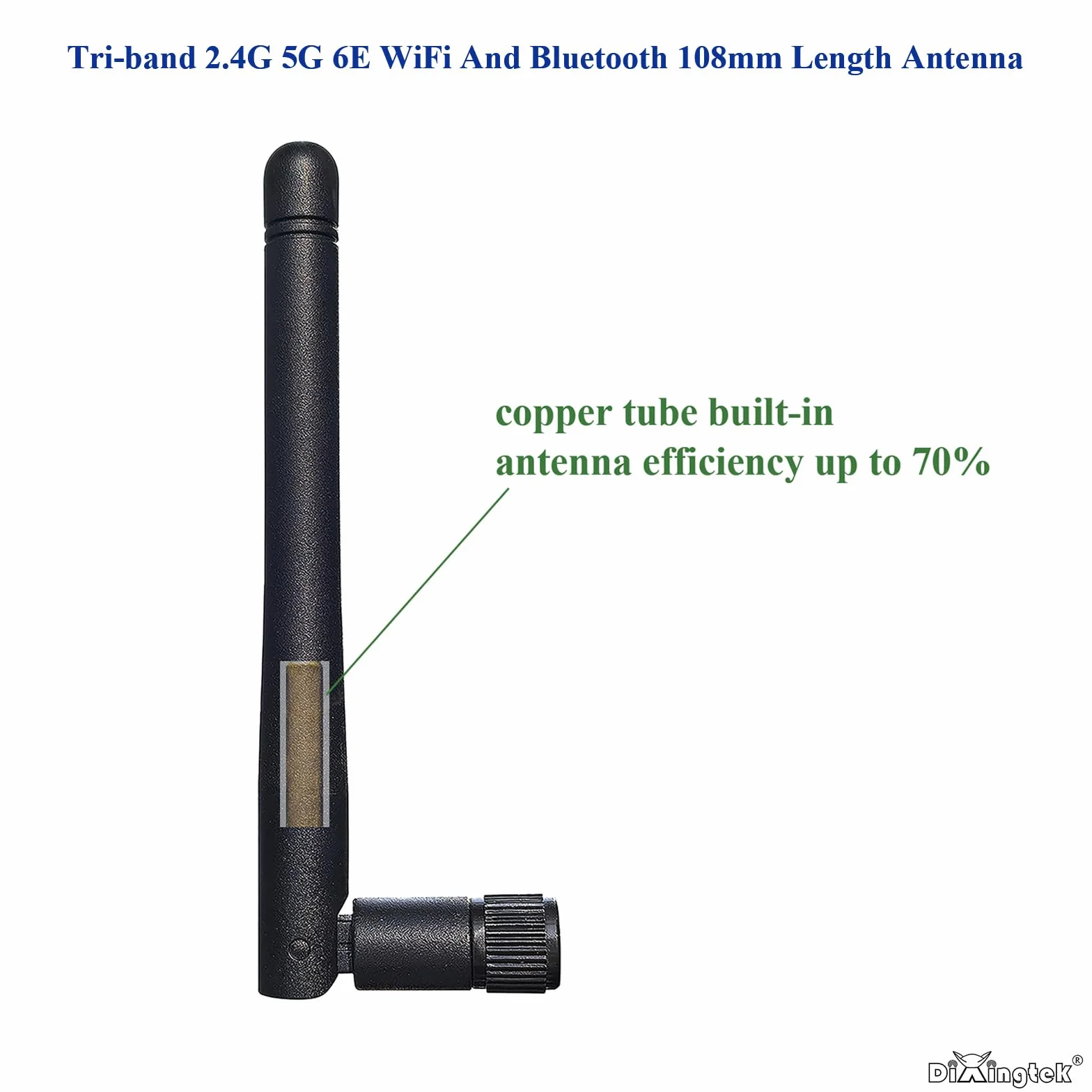 4 szt. 108 mm dwuzakresowe WiFi 2,4 g 5 g 5,8 g 6e antena męskie złącze SMA, kompatybilne z routerem WiFi PCI-E karta sieciowa adapter USB Security Video IoT antena WiFi