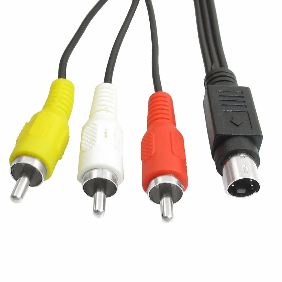 Adapter kabla S-Video 4-pin męski do 3RCA AV męski 1,5M