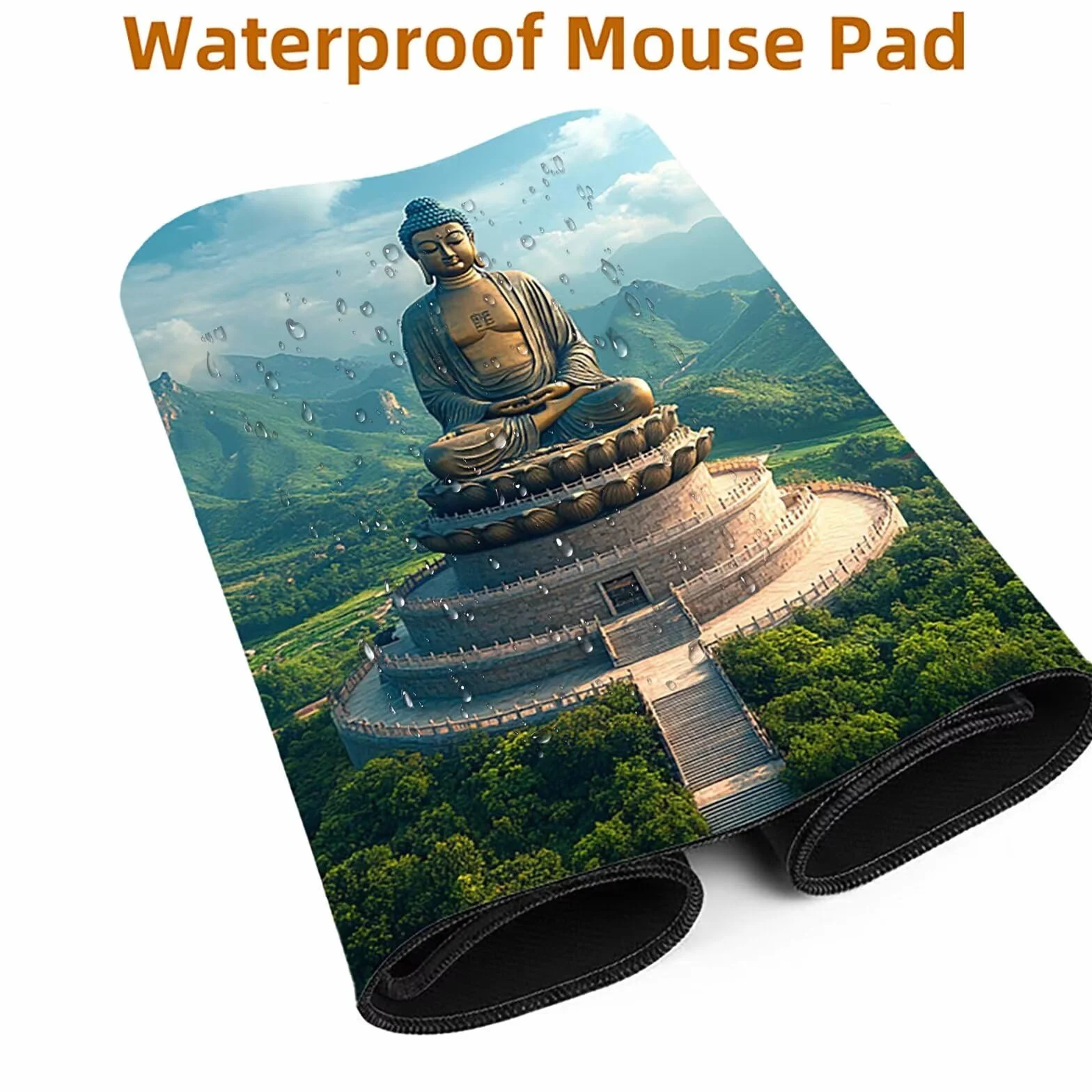 Podkładka pod mysz Zen XXL, 600 x 1400 x 3 mm, podkładka na biurko, wodoodporna, gamingowa, poprawia dokładność i prędkość, akcesoria do gier, laptop, biuro, prezent dla mężczyzn, FSBD-4253