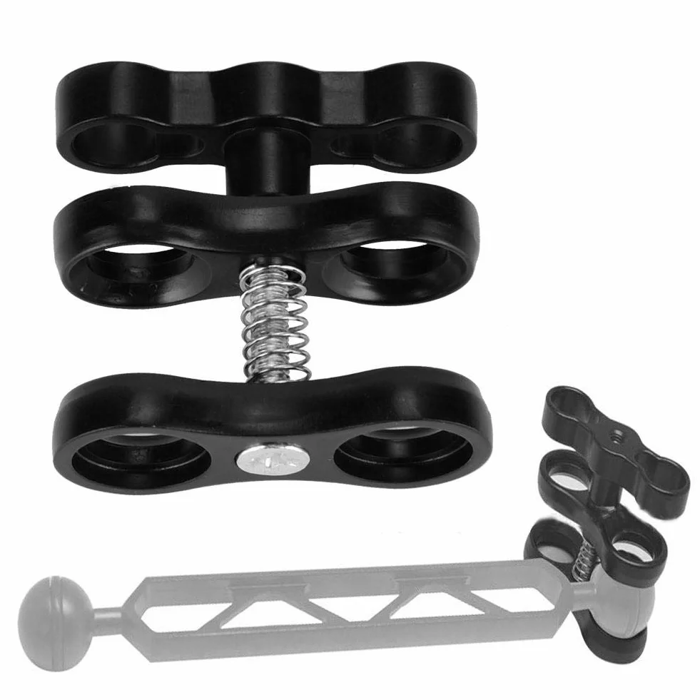 Światła nurkowe Butterfly Clip Arm Złącze przegubu kulowego Aluminiowa piłka do montażu na zacisku