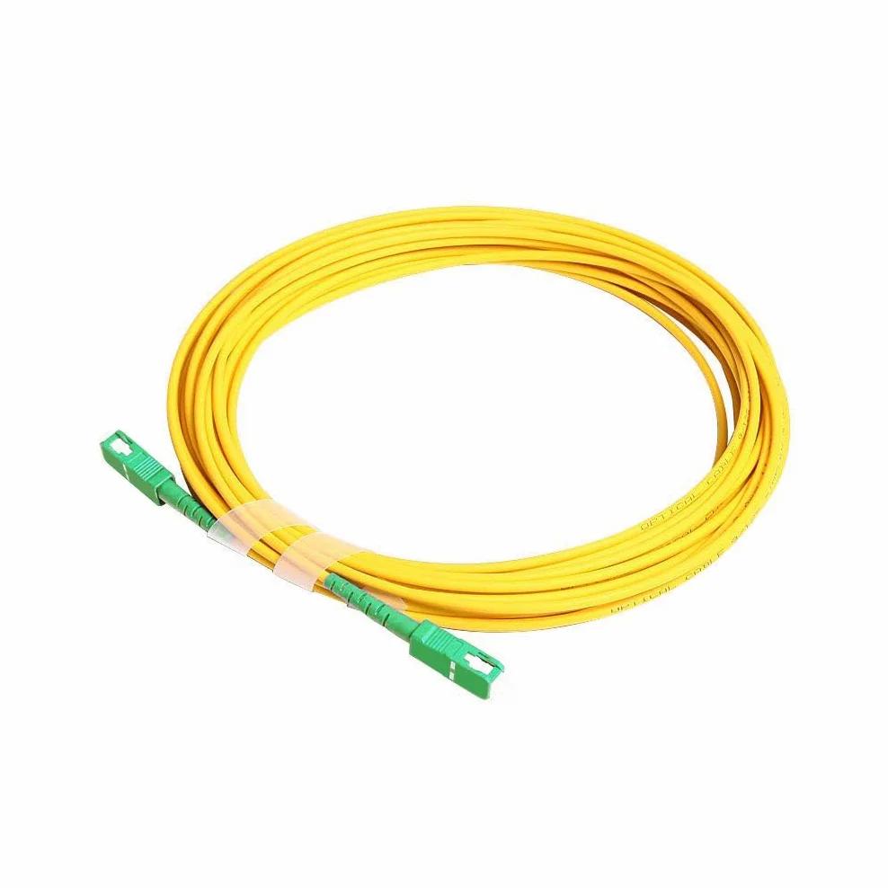 Kabel krosowy z włókna OS2 SC/APC do SC/APC Simplex 5 m (16,5 stóp), 9/125 tryb pojedynczy APC Polish LSZH, 5-letnia gwarancja