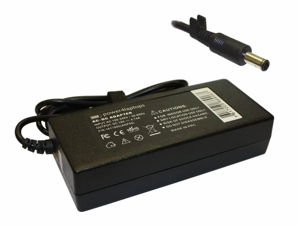 Power4Laptops Zasilacz Sieciowy Ladowarka do Laptopa Zasilanie kompatybilny z Samsung NP-Q430-JT02CN