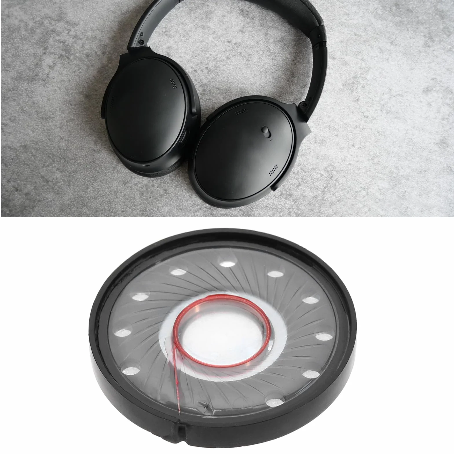 Głośnik słuchawkowy 40 mm 32 ohm 20 mW kompatybilny z Bo-se QC45 QC25 QC35 QC15 QC3 AE2 OE2
