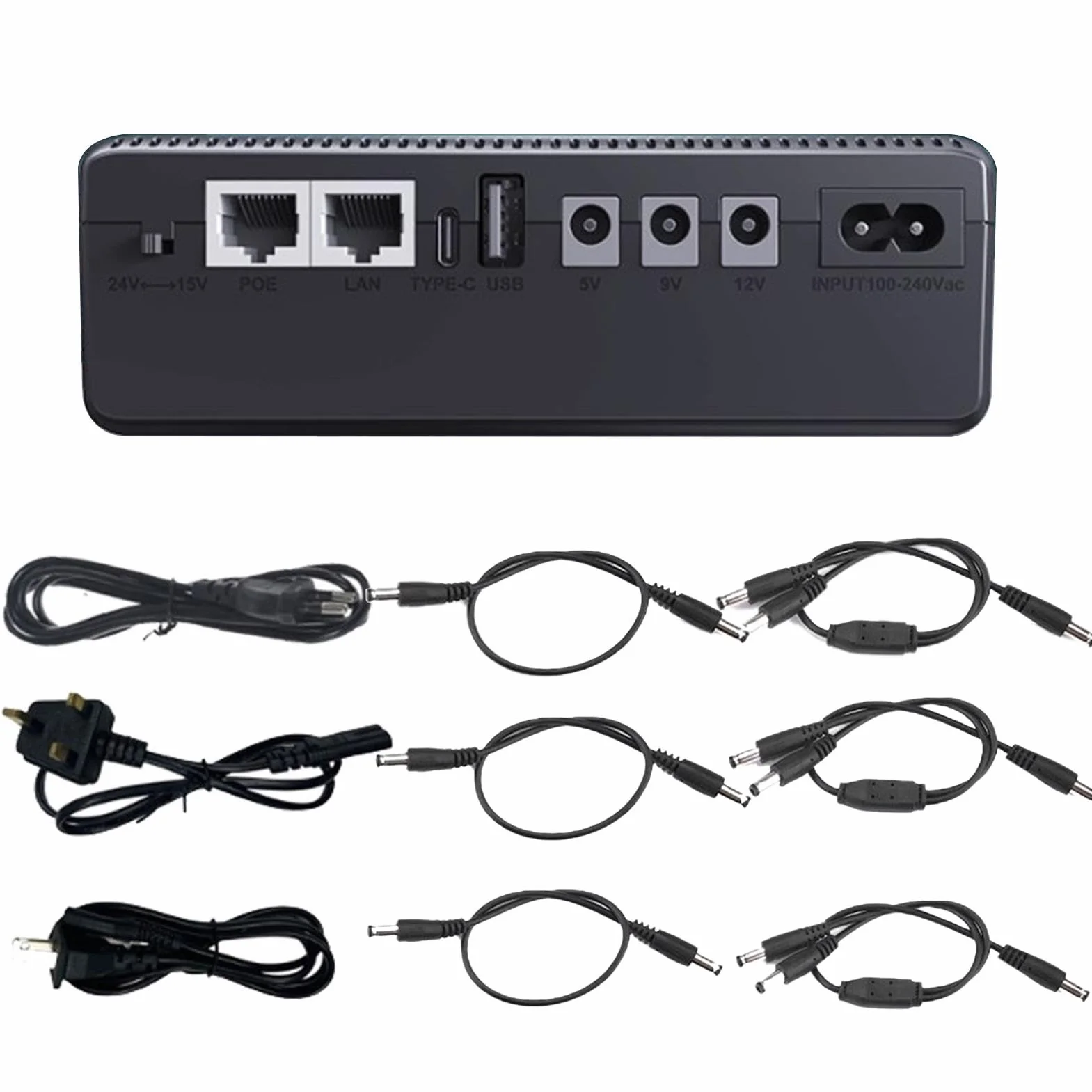 Mała bateria zapasowa UPS, zapasowa bateria zapasowa 10400 mAh - kompaktowy zasilacz awaryjny, mały zasilacz UPS, zapasowa bateria UPS do monitora