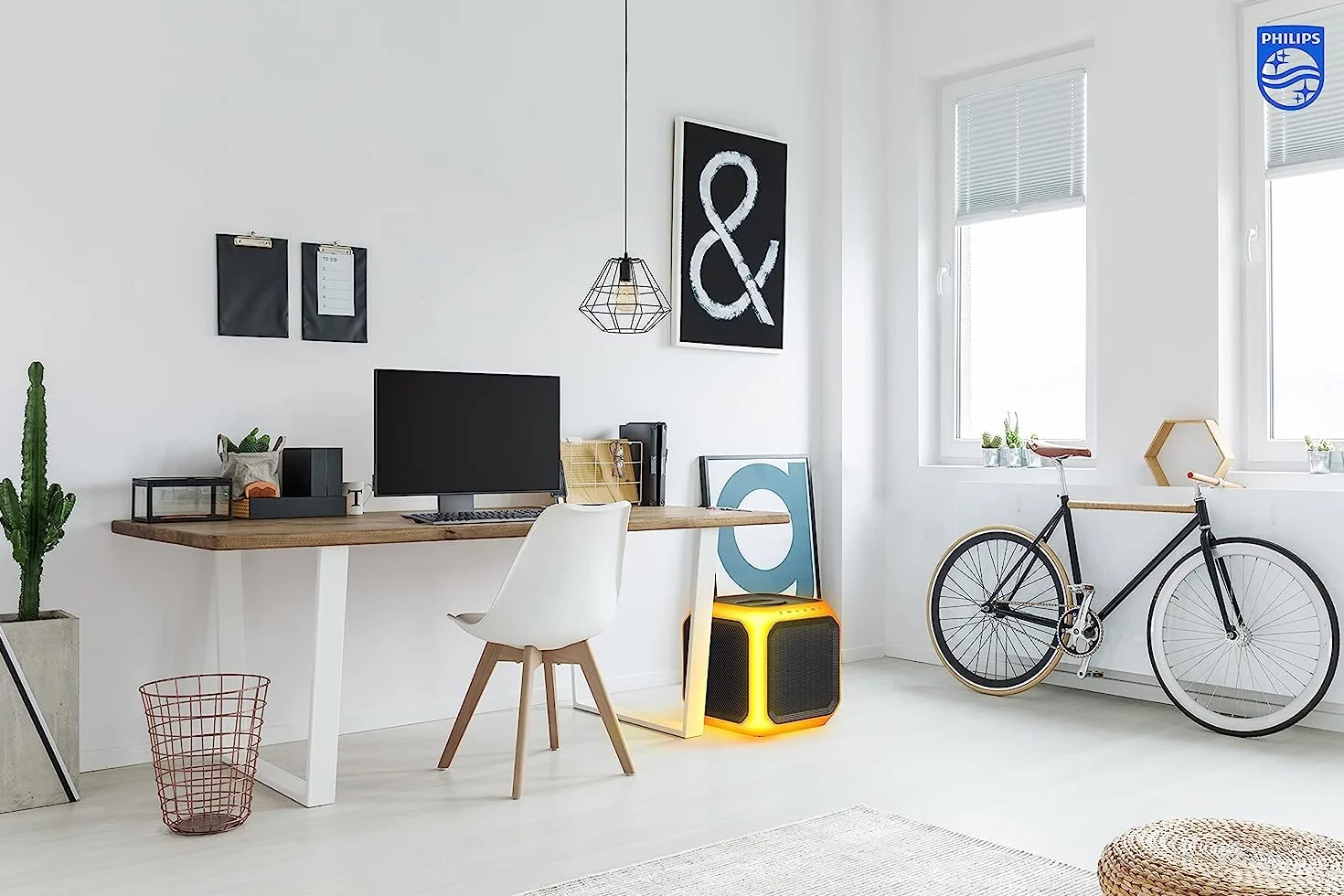 Philips TAX7207/10 Głośnik Imprezowy Bluetooth, Czas Odtwarzania 12 Godzin, Oświetlenie Imprezowe 360°, Bezprzewodowe Łącze Imprezowe I Akumulator