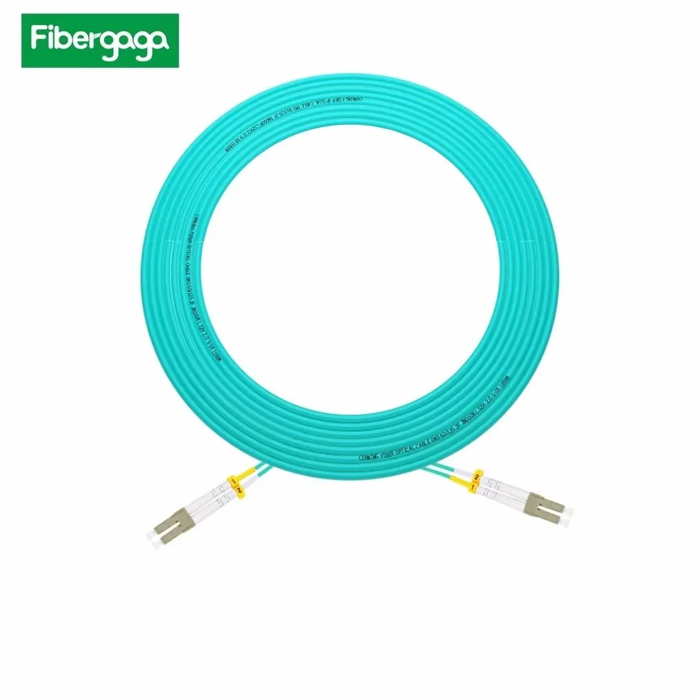 Kabel światłowodowy OM3 LC do LC 10 m, wielomodowy kabel światłowodowy duplex 10 GB, kabel światłowodowy 50/125 µm | opcja długości: 0,5 m) - 100 m