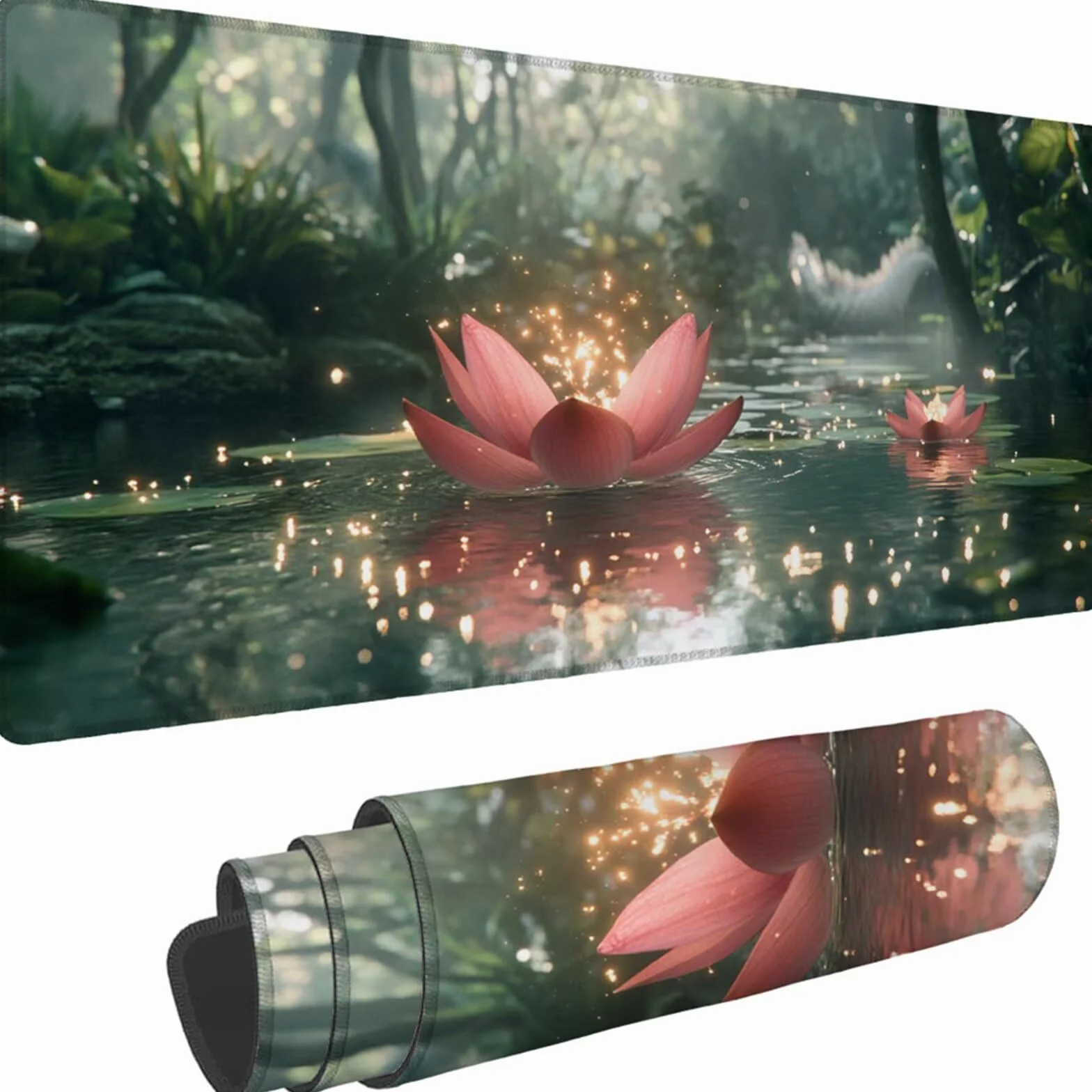 Gamingowa podkładka pod mysz 1200 x 600 x 3 mm, XXL, wodoszczelna, odporna na ścieranie, z przyszytymi krawędziami, podkładka na biurko, poprawia prędkość i precyzję, do laptopa, komputera, wzór
