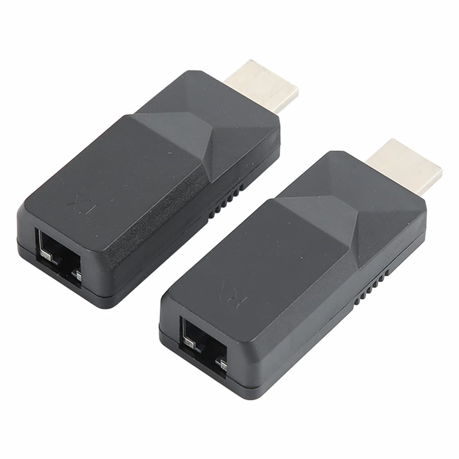 Bezprzewodowy nadajnik i odbiornik HDMI, 1920 X 1080 HDMI Extender Kit 165ft Cat5 Cat6 Ethernet RJ45 na HDMI Adapter Converter do laptopa PC Projektor
