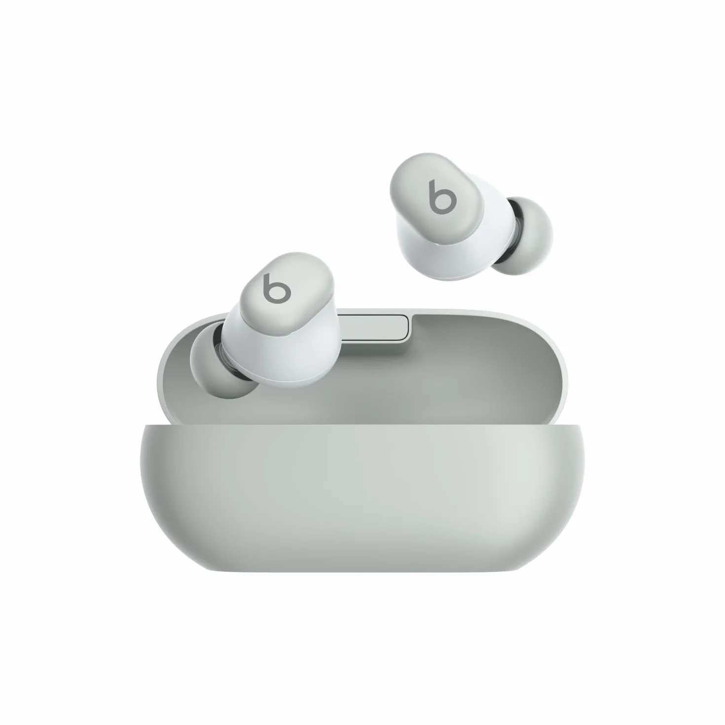 Beats Solo Buds - Bezprzewodowe słuchawki Bluetooth | 18 godzin pracy na baterii | Kompatybilność z Apple i Androidem | Wbudowany mikrofon - burzowa szarość