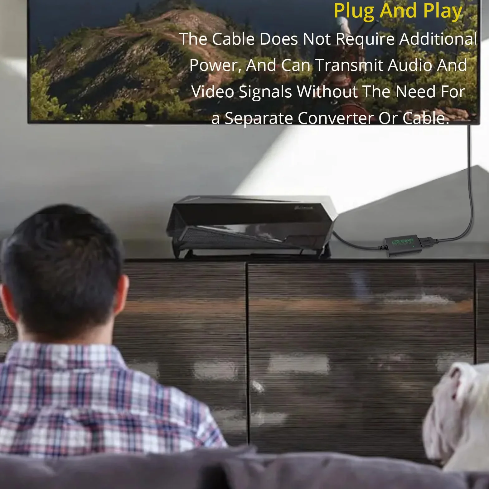 Oryginalny konwerter Xbox na HDMI, kabel HDMI do oryginalnej konsoli, obsługuje wszystkie rozdzielczości