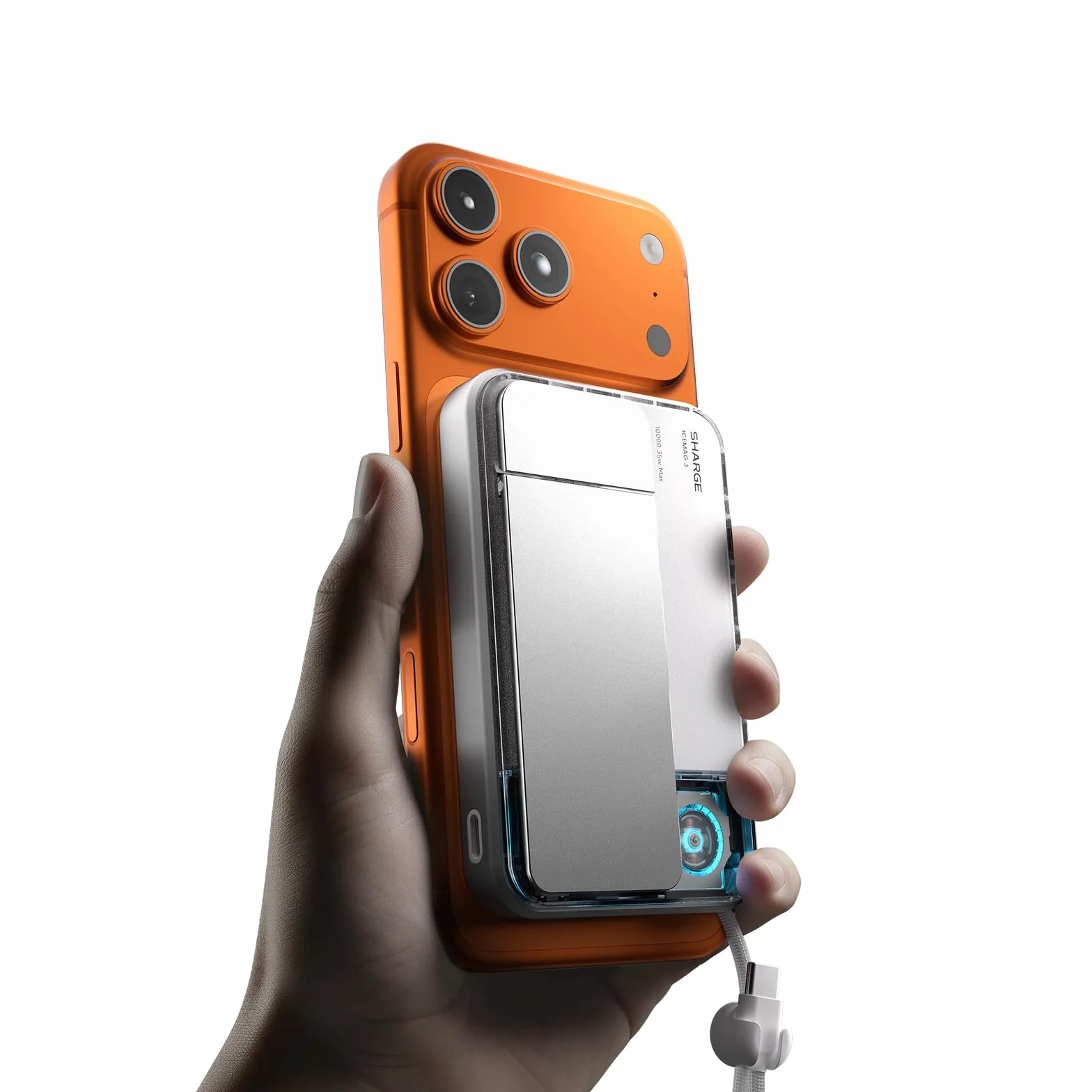 SHARGE Ice Mag 3 Powerbank 10000mAh MagSafe USB C szybkie ładowanie biały