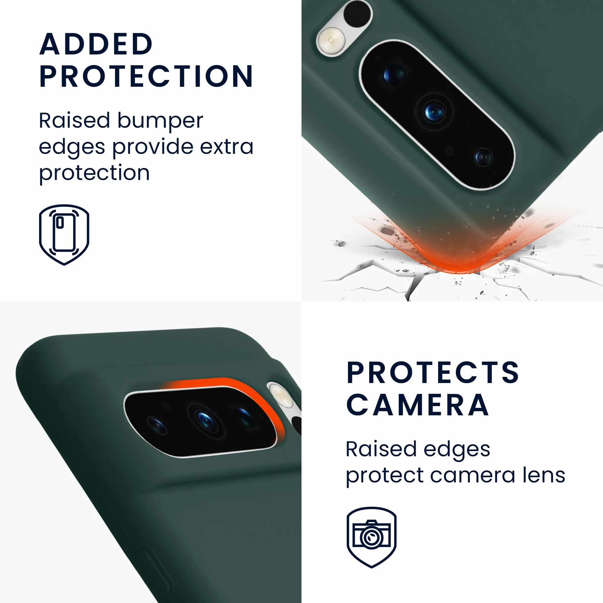 kwmobile Etui kompatybilne z Google Pixel 8 Pro - Silikonowe TPU Niebiesko-Zielone