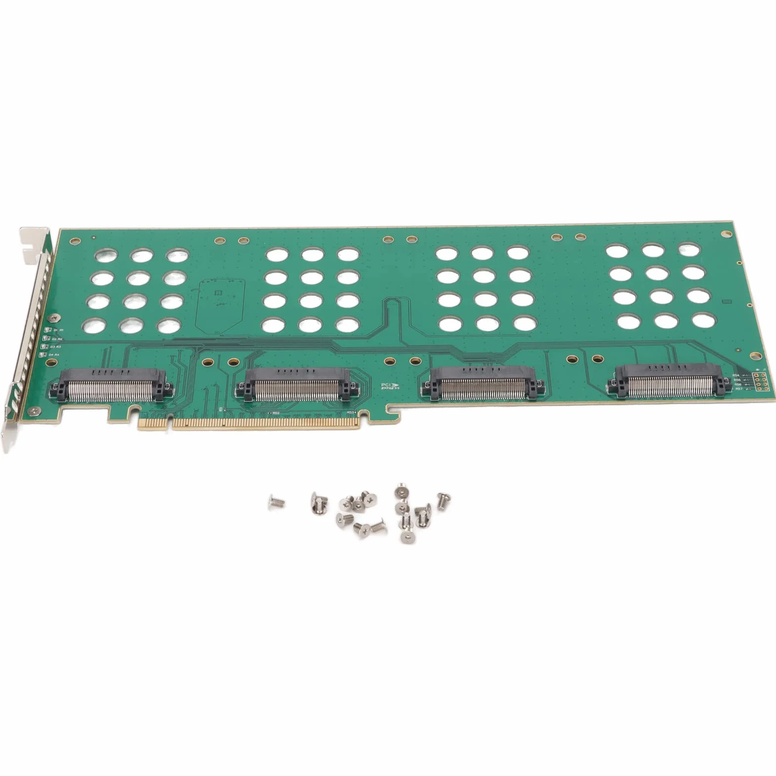 Karta rozszerzenia dysku twardego PCIE 3.0 X16 M.2 U.2 SSD Karta NVMe na kartę PCIe zapewniająca szybszą wydajność systemu w komputerach stacjonarnych