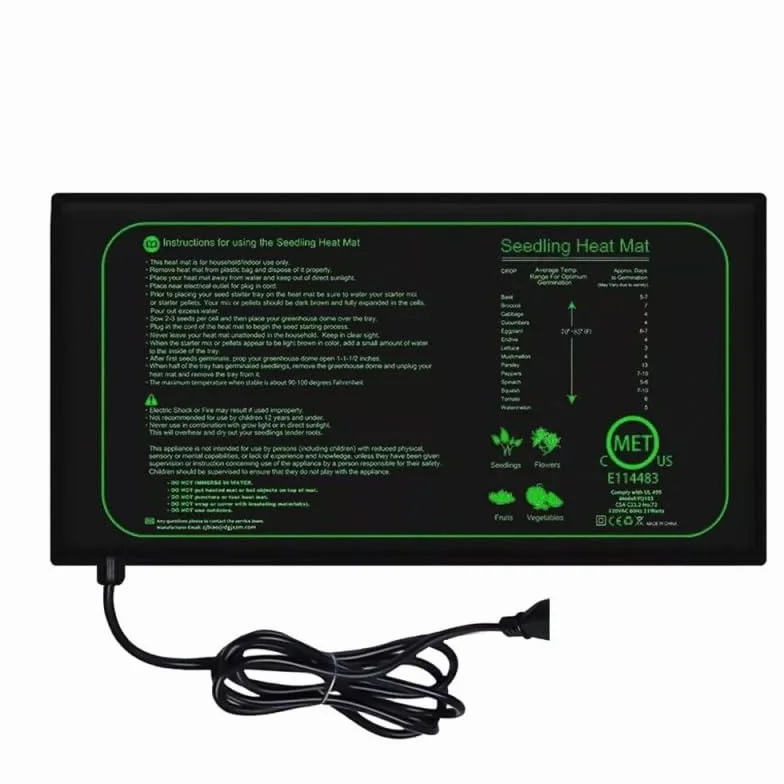 Mata grzewcza do sadzonek 25 cm x 52,5 cm UK Plug