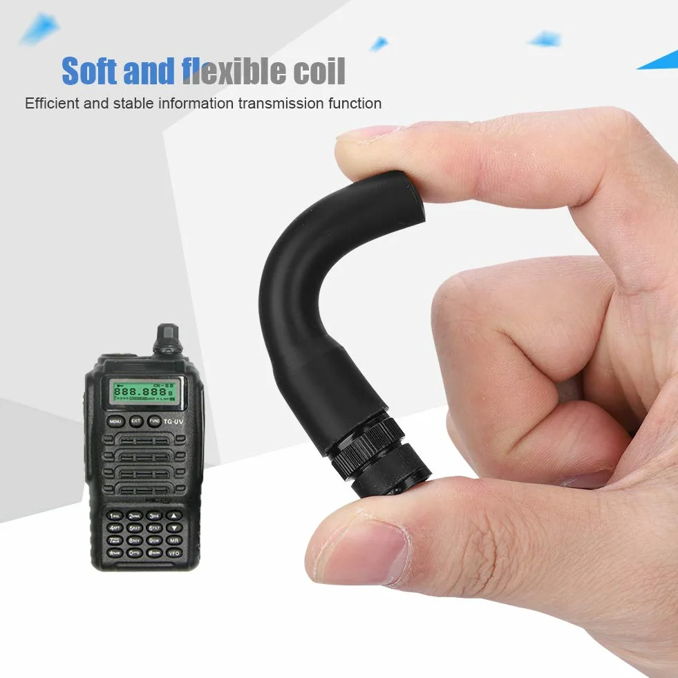 Dwuzakresowy VHF UHF 136-174MHz 144MHz-430MHz Miękka Antena Radiowa Dwukierunkowe Radio Walkie Talkie o Wysokim Wzmocnieniu BNC Kompatybilny z TK300 TK320 dla Radiotelefonów BNC