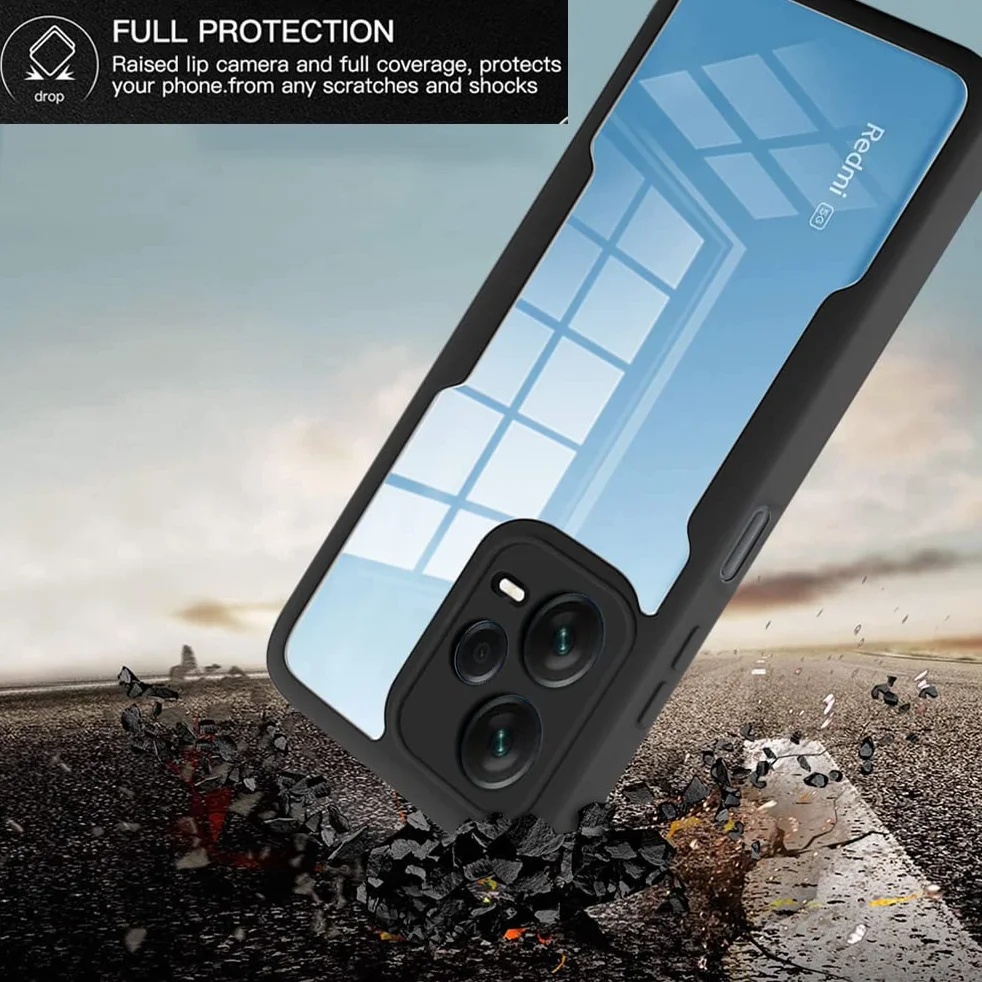 Etui Xiaomi Redmi Note 12 Pro, wbudowana folia ochronna, ochrona 360°, TPU, odporna na wstrząsy - fioletowy