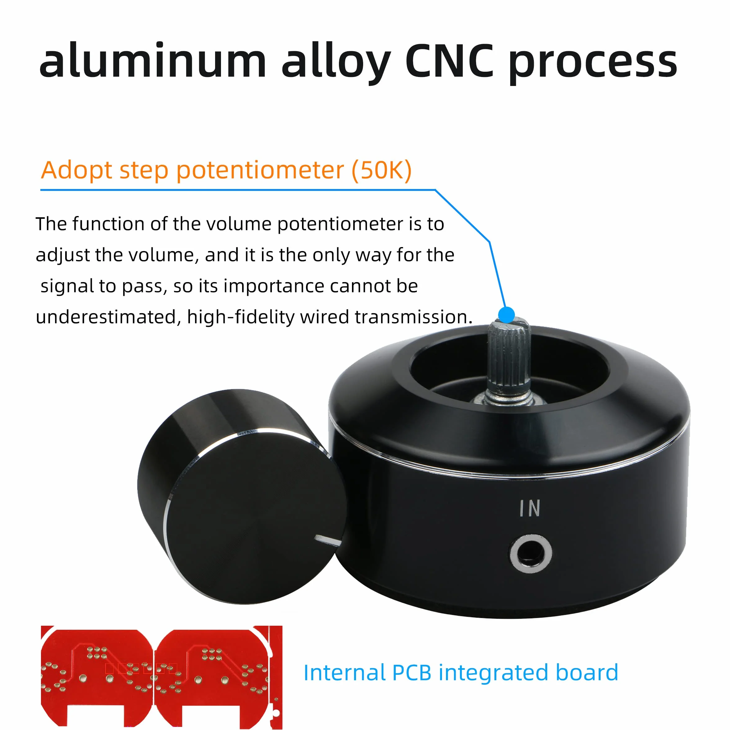 Mini regulator głośności 3,5 mm HiFi wzmacniacz przełącznik pokrętło regulacji głośności audio PC telefon głośnik