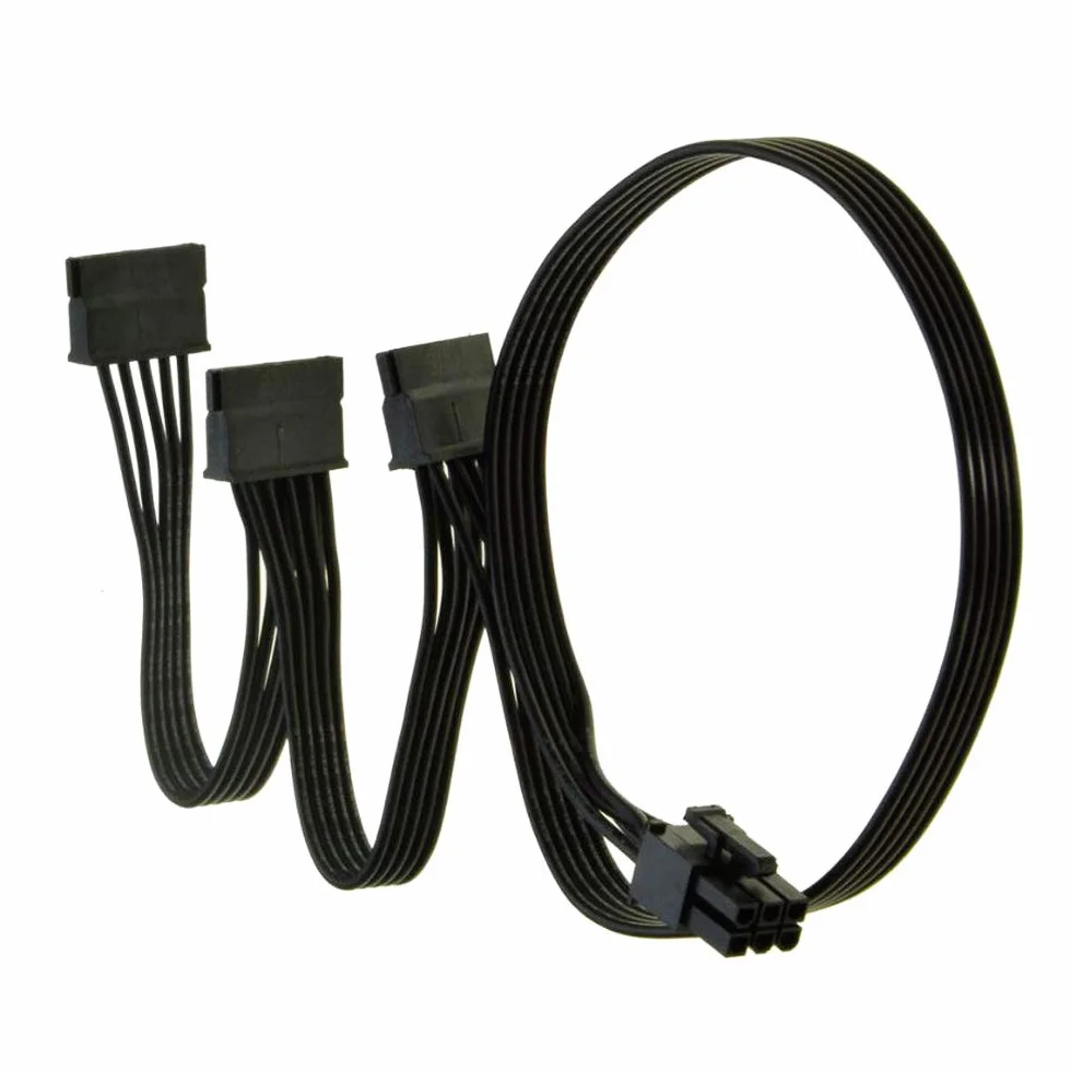 Gintai Kabel zasilający PCI-e 6 pin do SATA 15 pin 50 cm do Seasonic