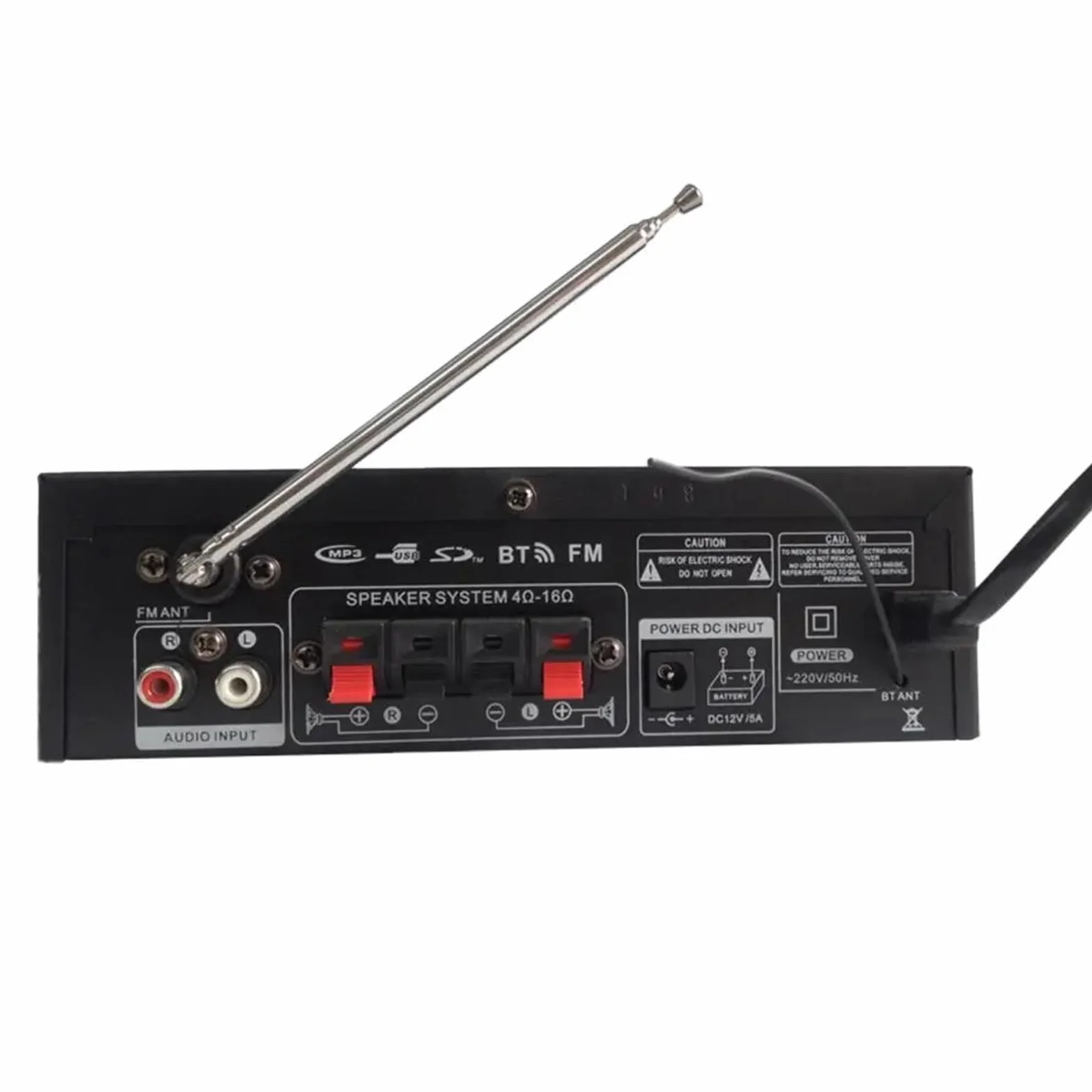 Wzmacniacz audio stereo BT-298A Domowy wzmacniacz mocy Praktyczny wyświetlacz ciekłokrystaliczny 2 kanały 12 V/220 V 600 W HiFi Zgodny z 5.0 Wzmacniacz audio rozszerzony zasięg transmisji