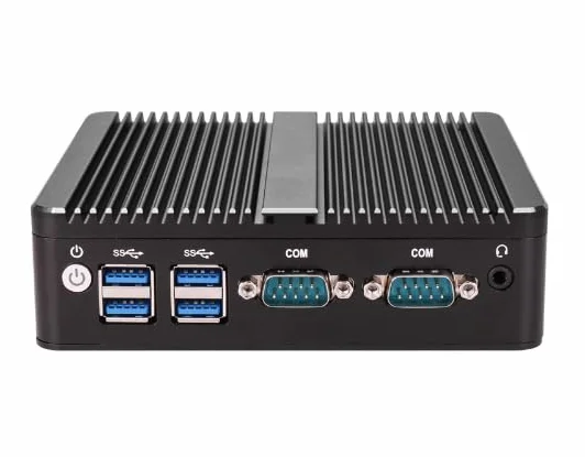 Bez wentylatora zapora sieciowa mini PC, Intel Core i3-3215U, 2 rdzenie i 2 wątki, wbudowany chip karty sieciowej Realtek RTL8111H, obsługa 1 x DDR3L, 2 x COM, 1 x interfejs HDMI (bez pamięci