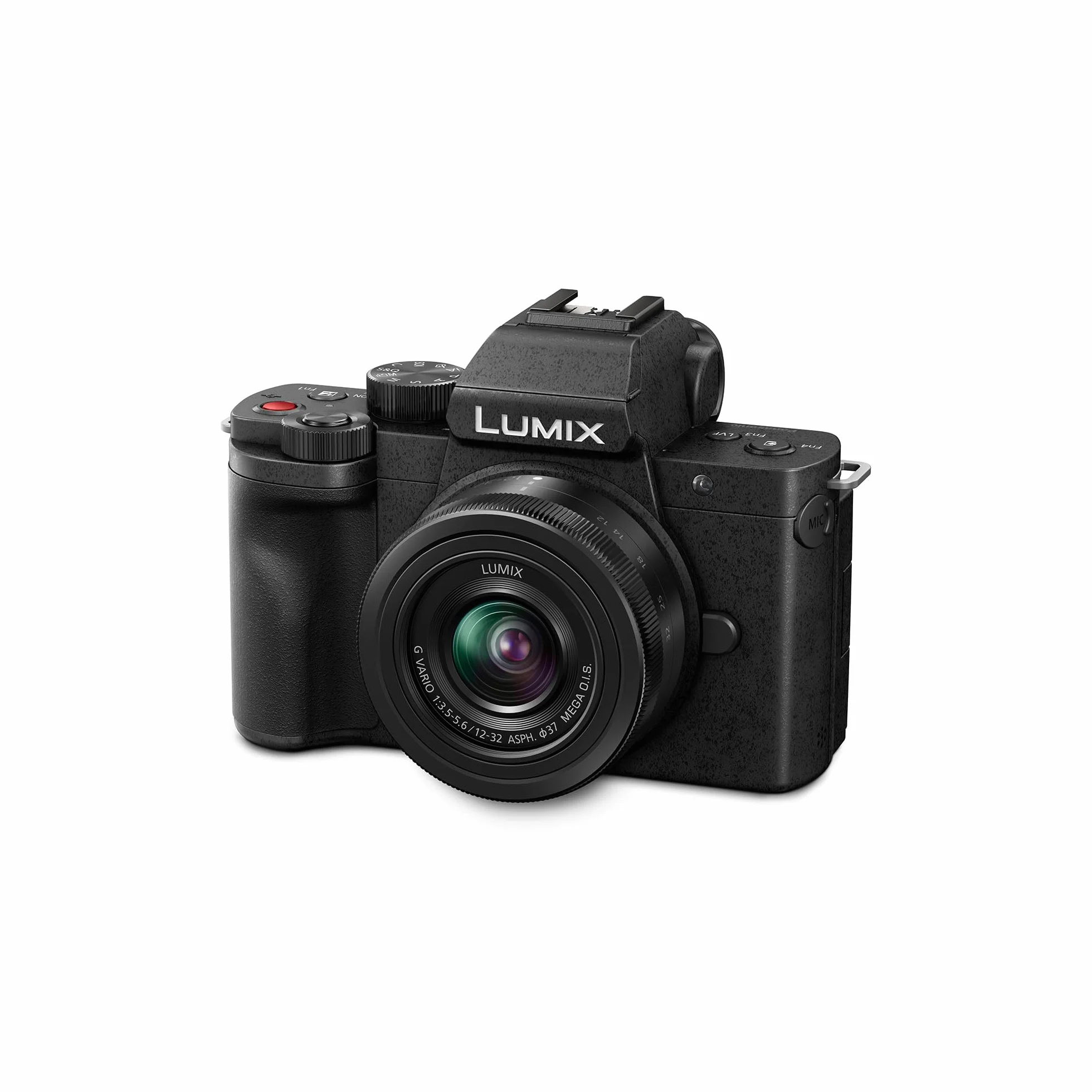 Panasonic Lumix DC-G100DKEGK Mikro Cztery Trzecie Bezlusterkowa kamera z obiektywem Lumix G Vario F3.5-5.6, 20.3MP, 4K 30p i FHD 60, Kamera Vloging, Monitor Wolny Kąt, USB-C, Czarny
