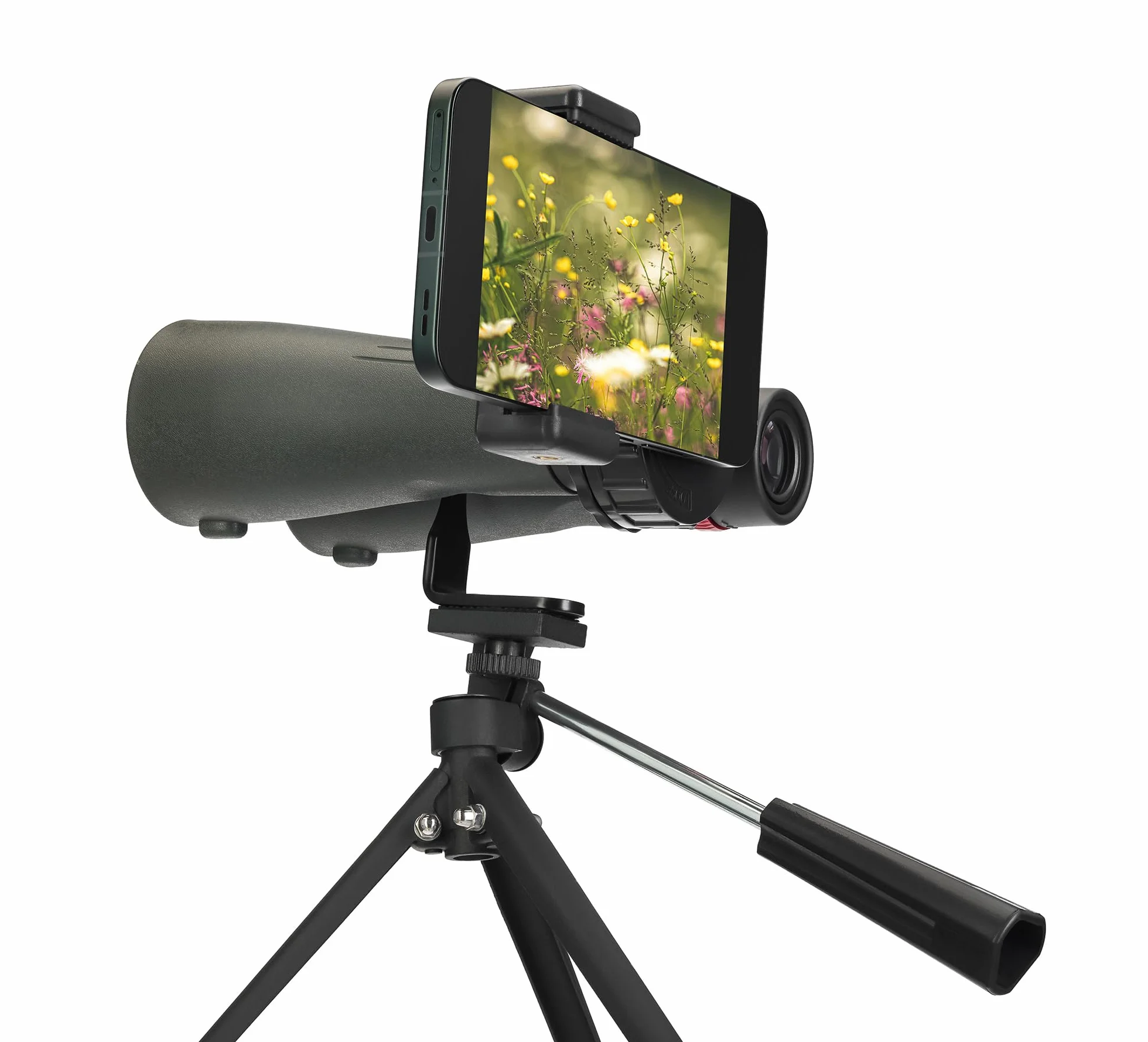 Levenhuk Kelvin Snap 12x50 Fotolornetka do Smartfona, Rejestracja Zdjęć i Filmów Soczewki 50mm Uniwersalne Mocowanie Adapter na Telefon i Statyw w Zestawie Wodoodporne Do Podróży Sportu Koncertów | Rejestracja Zdjęć i Filmów Uniwersalne Mocowanie Adapter