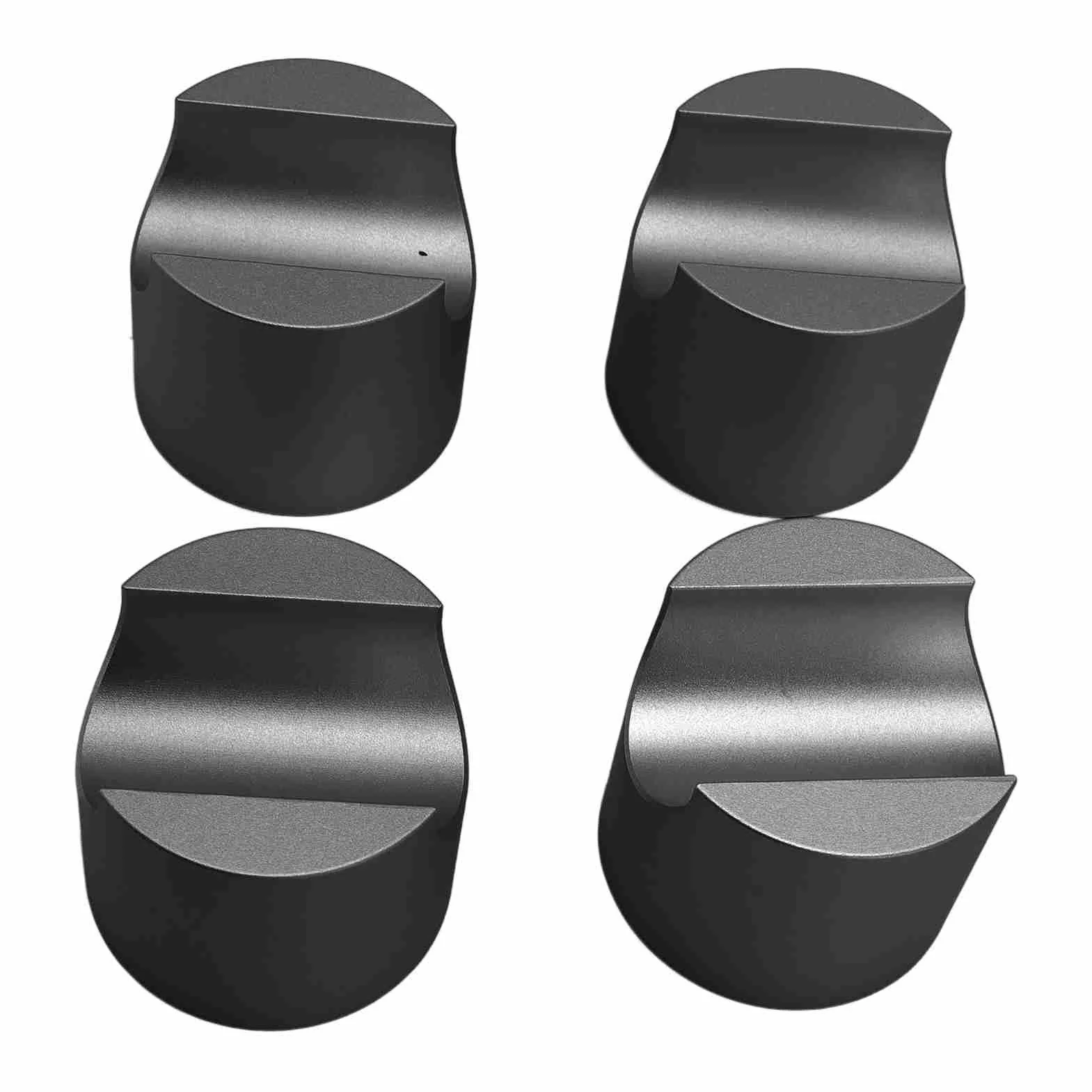 Generic Tłumiący Stop Aluminium Stabilizator Kabla HiFi do Wspornika Kabla Głośnikowego Mocy, Idealny do Konfiguracji Dźwięku Przestrzennego, 4 szt., Wielofunkcyjny Kina Domowego (BLACK)