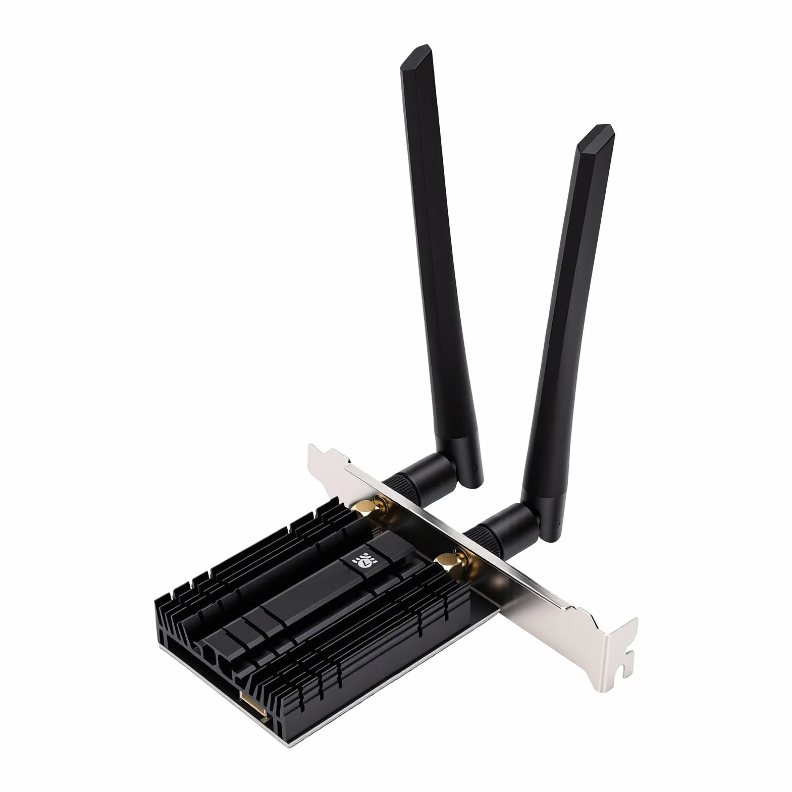 Zunate Karta Sieciowa WiFi 7 z Bluetooth 5.4 | Trójzakresowy adapter bezprzewodowy M.2 NGFF, prędkość 2882 Mb/s, Bluetooth 5.4, WPA3, dwie anteny