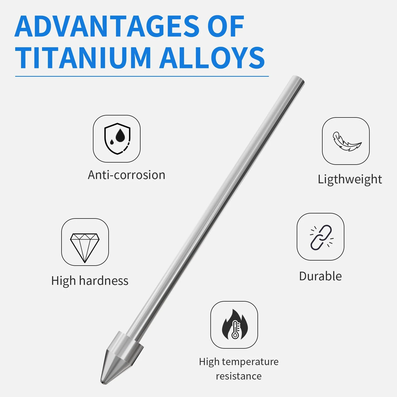 Wymienne stalówki ze stopu tytanu kompatybilne z King Write Samsung Galaxy Tab S10/S9/S8/S7/S6, Note S22/S23/S24 Ultra S Pen, dokładne sterowanie, końcówki ołówkowe pasują do niezwykłych 2 długopisów