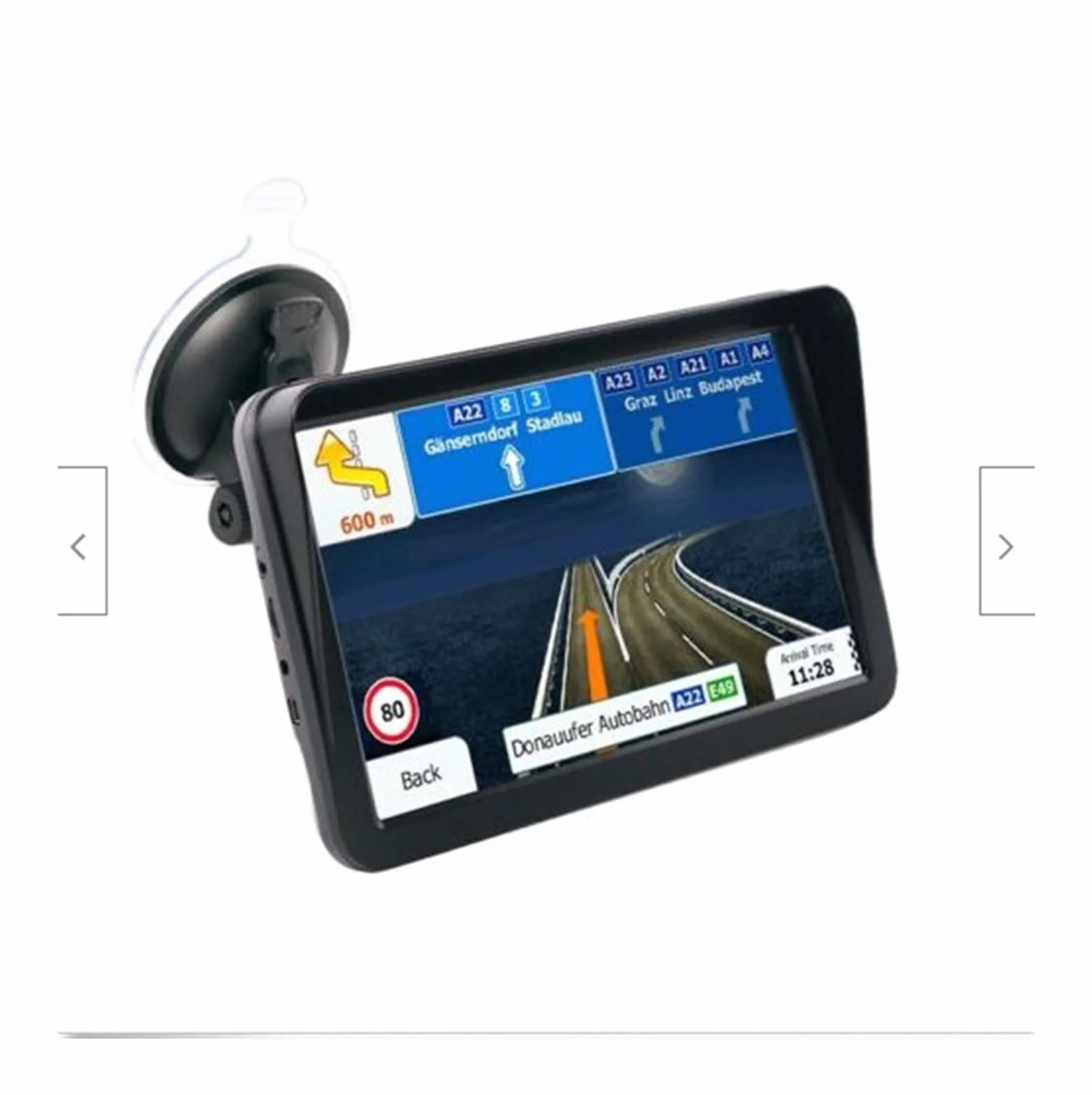 Nawigacja GPS dla samochodów ciężarowych RV, 9-calowy Capactywny ekran dotykowy Ciężarówka GPS Navigator 1g 16g. Z pełnym UE. Mapa Łatwy w użyciu