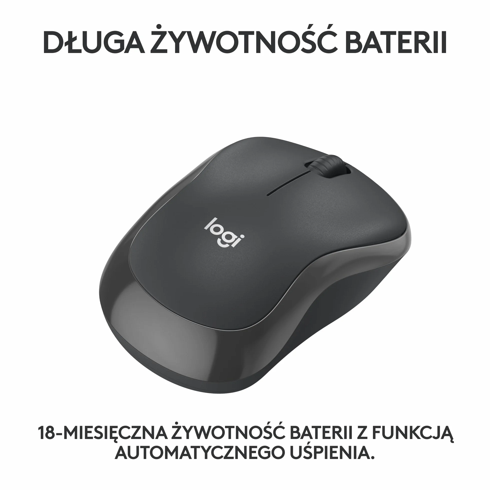 Logitech M240 Silent Bluetooth mysz, bezprzewodowa, kompaktowa, przenośna, śledzenie ruchów, bateria na 18 miesięcy, Windows, macOS, ChromeOS, zgodność z PC, Mac, laptop, tablet - Czarny