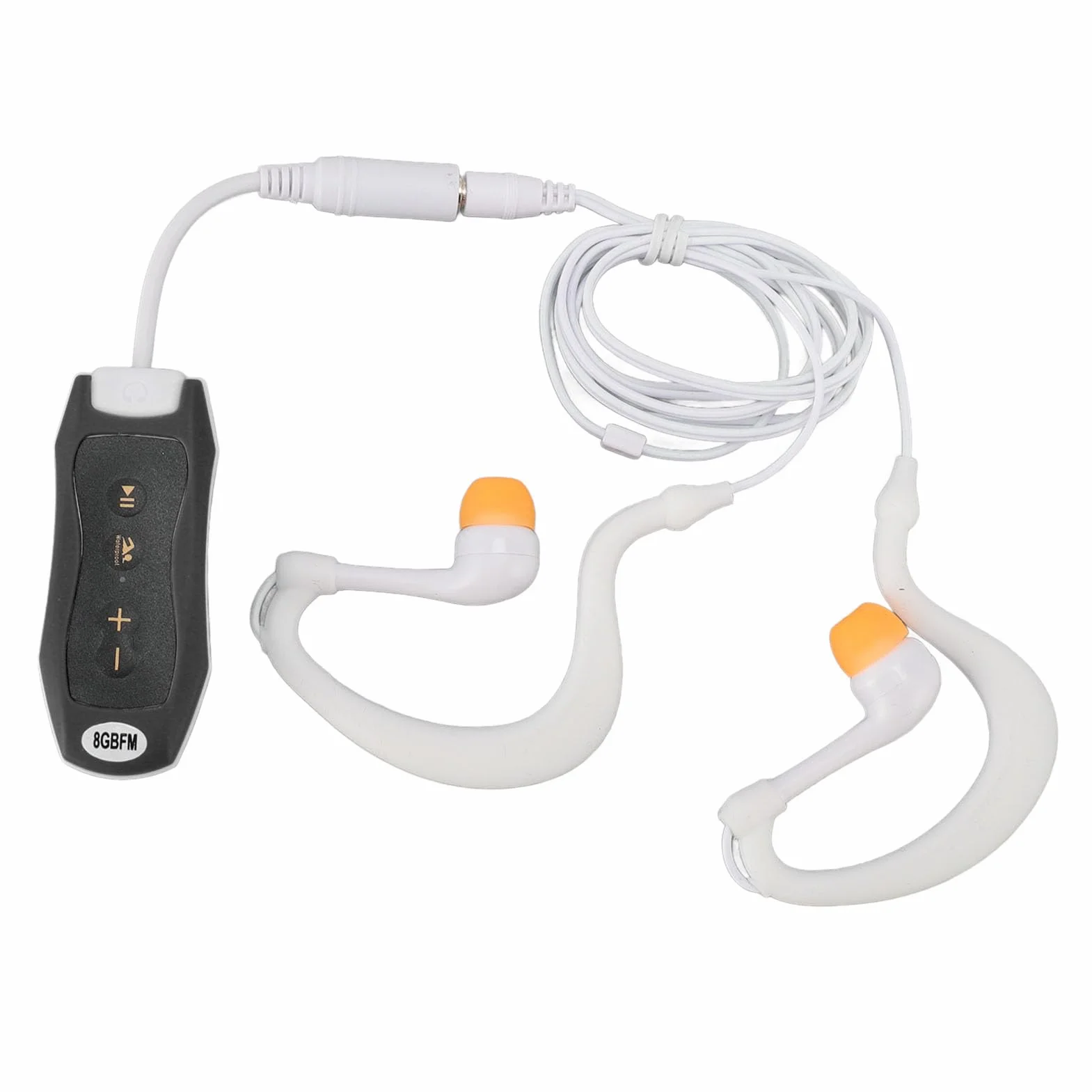 Podwodny Odtwarzacz Muzyczny MP3 Ergonomiczna Konstrukcja 8 GB USB2.0 IPX8 Wodoodporny Odtwarzacz MP3 do Nurkowania na Rowerze (8GB)