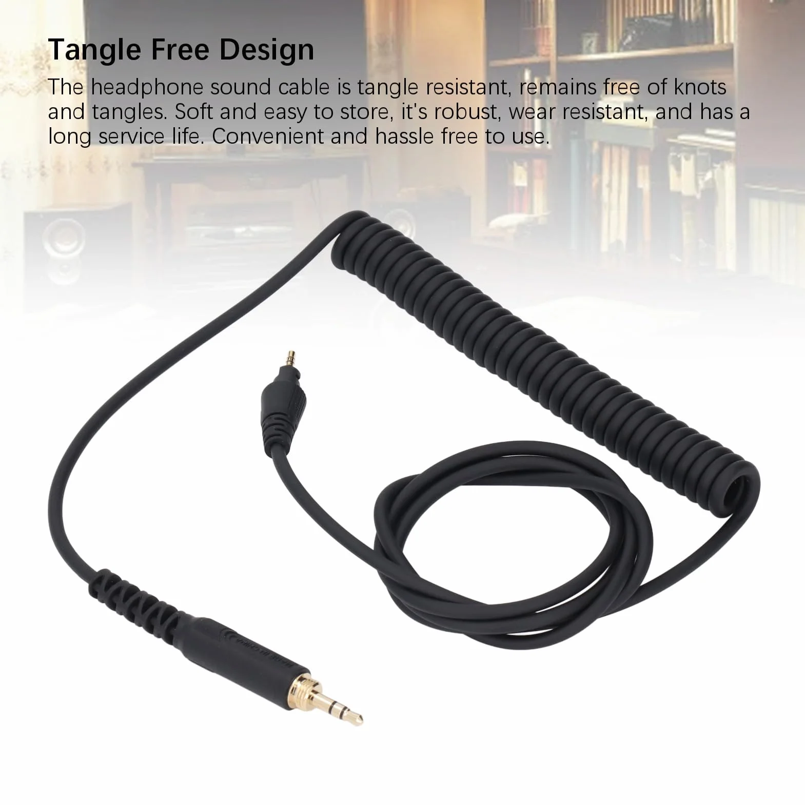 Zamienny Kabel Audio do Słuchawek DJ HDJ-CUE1 HDJ-CUE1BT HDJ-X5 HDJ-X7 HDJ-S7, Wtyczka 3,5 MM/6,35 MM do Wtyczki 2,5 MM Kabel do Aktualizacji Sprężyny Słuchawek (1,2 M-2 m)
