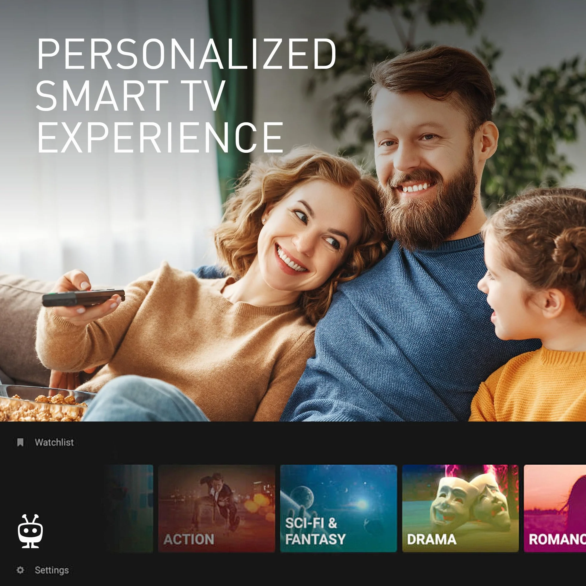 Panasonic TB-40S45AEZ, seria S45 40 cali Full HD LED Smart TV, 2024, TiVo, sterowanie głosowe Google i Alexa, tryb gry, odtwarzacz multimedialny, HDR, HDMI, dla wyjątkowych wrażeń wizualnych