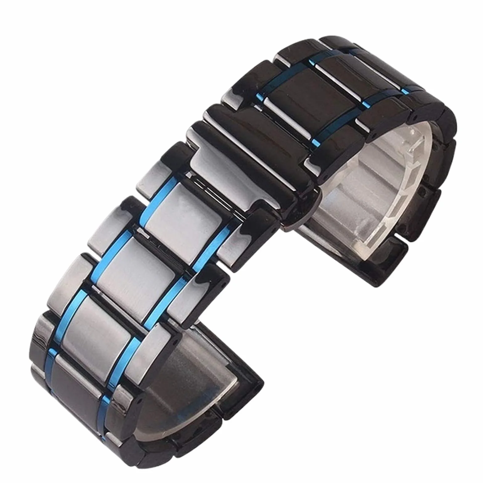 Ceramiczna metalowa opaska na nadgarstek z mechanizmem szybkiego uwalniania 20mm 22mm wymienna opaska na nadgarstek dla mężczyzn i kobiet bransoletka nadaje się do inteligentnego zegarka akcesoria do