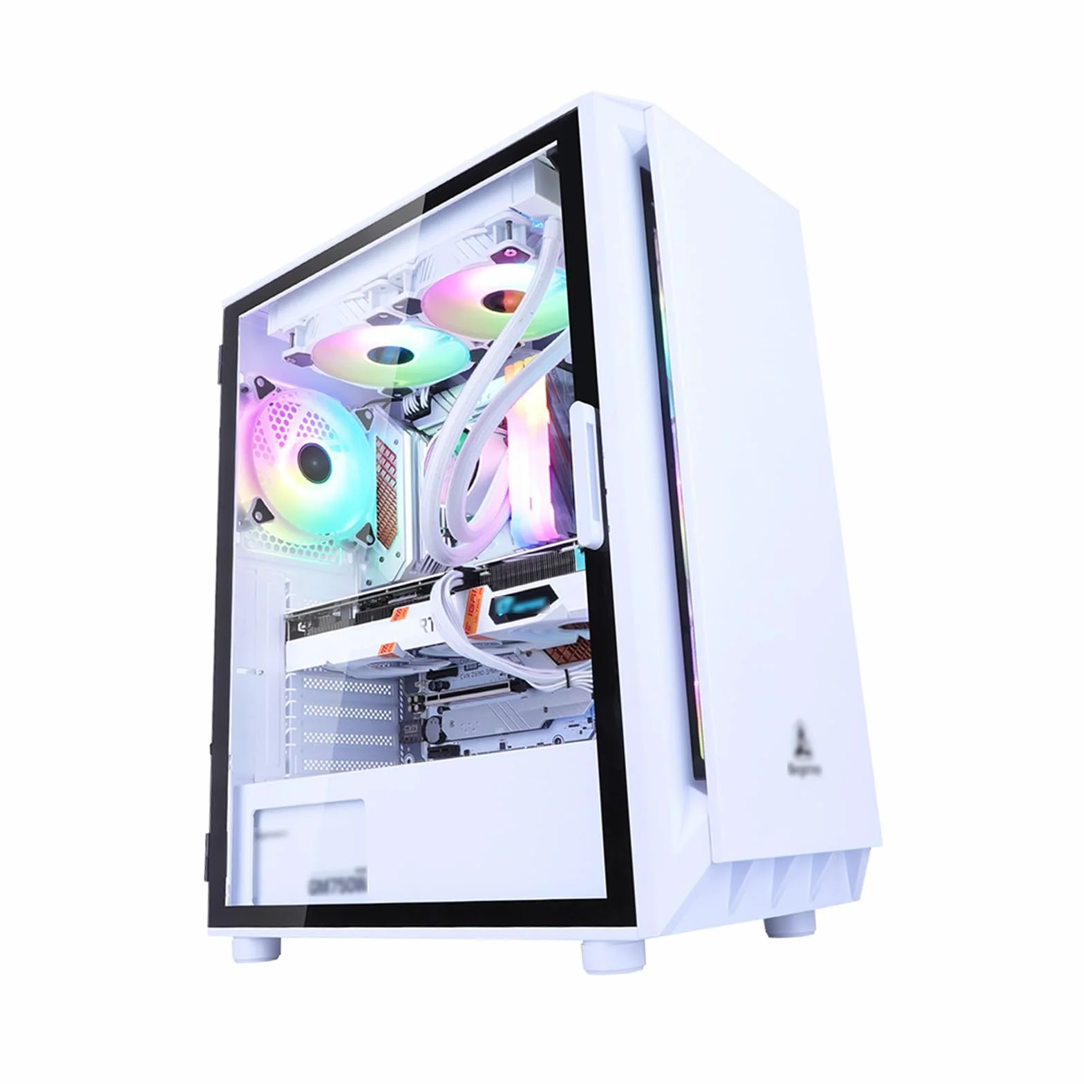 Obudowa do gier PC, obsługuje formaty ATX/M-ATX/ITX, wentylatory 6x120 mm, główna obudowa komputera chłodzona wodą 360°, odpowiednia do gier i pracy biurowej (Size : Style 2)