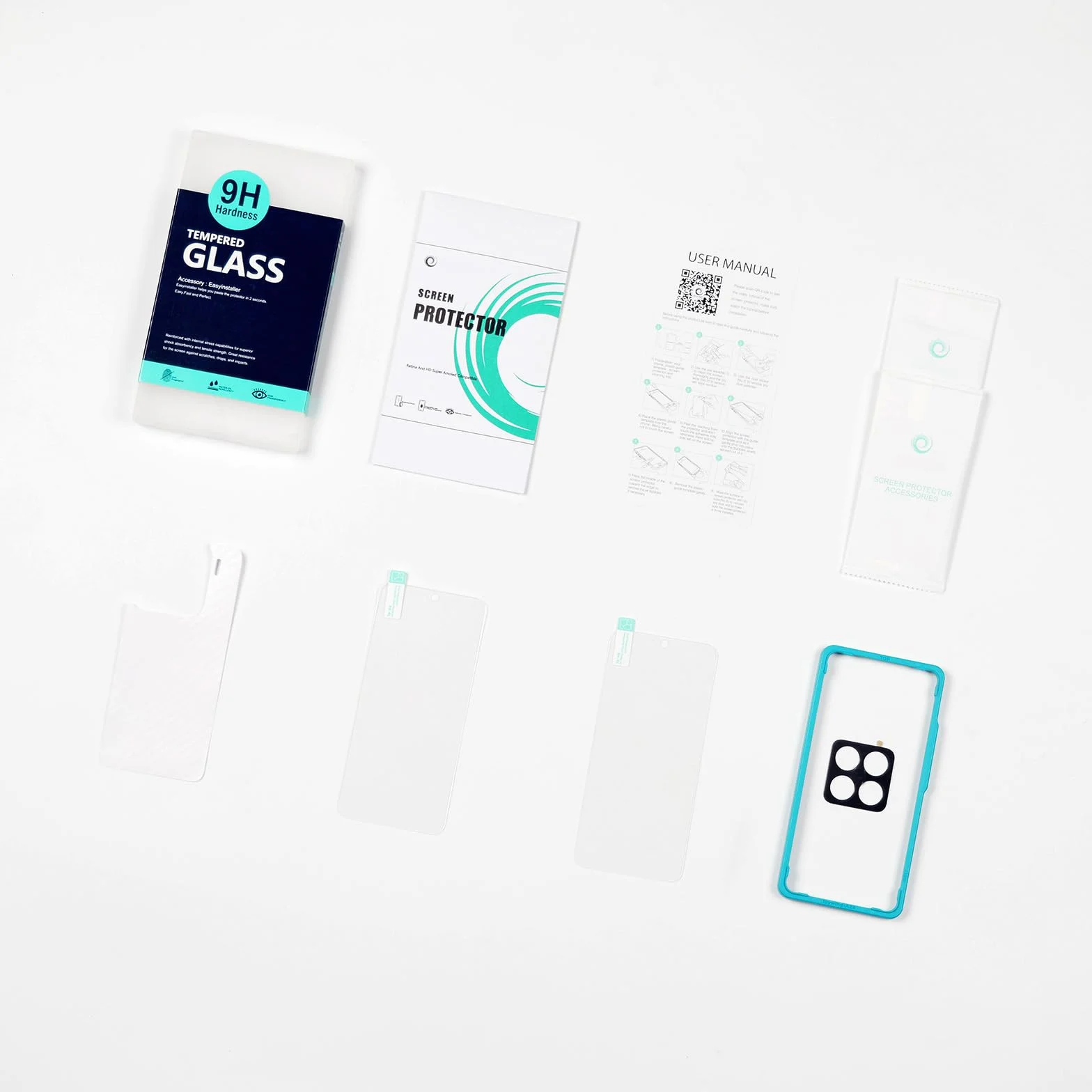 Ibywind Szkło Hartowane do Xiaomi 17 5G,2 Sztuki Twardością 9H Folia Ochronna z osłoną obiektywu aparatu,łatwe narzędzie do instalacji,bez pęcherzyków powietrza,odporna na pękanie i zarysowania