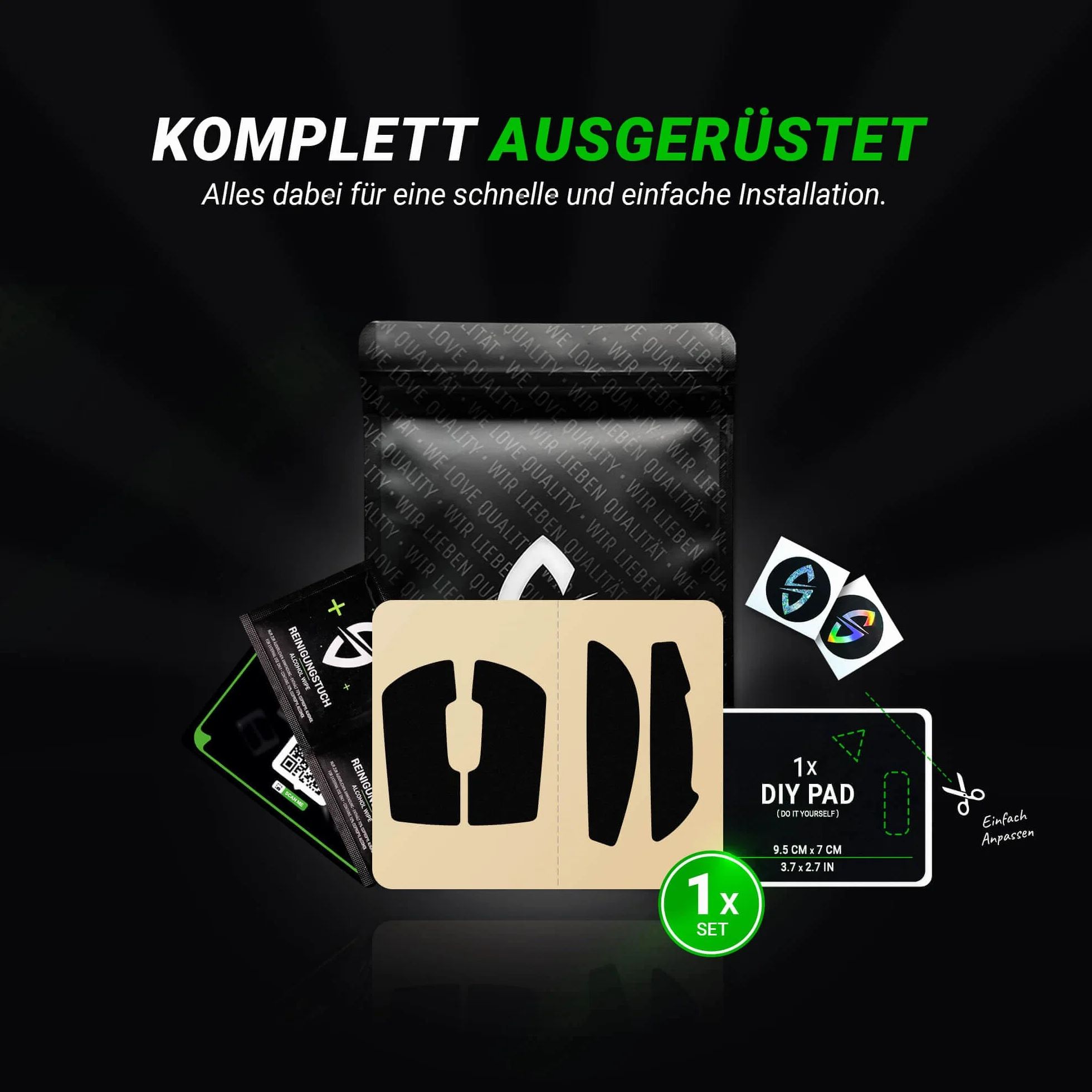 SensoryBoost Zestaw naklejek antypoślizgowych do myszy Logitech G PRO X Superlight